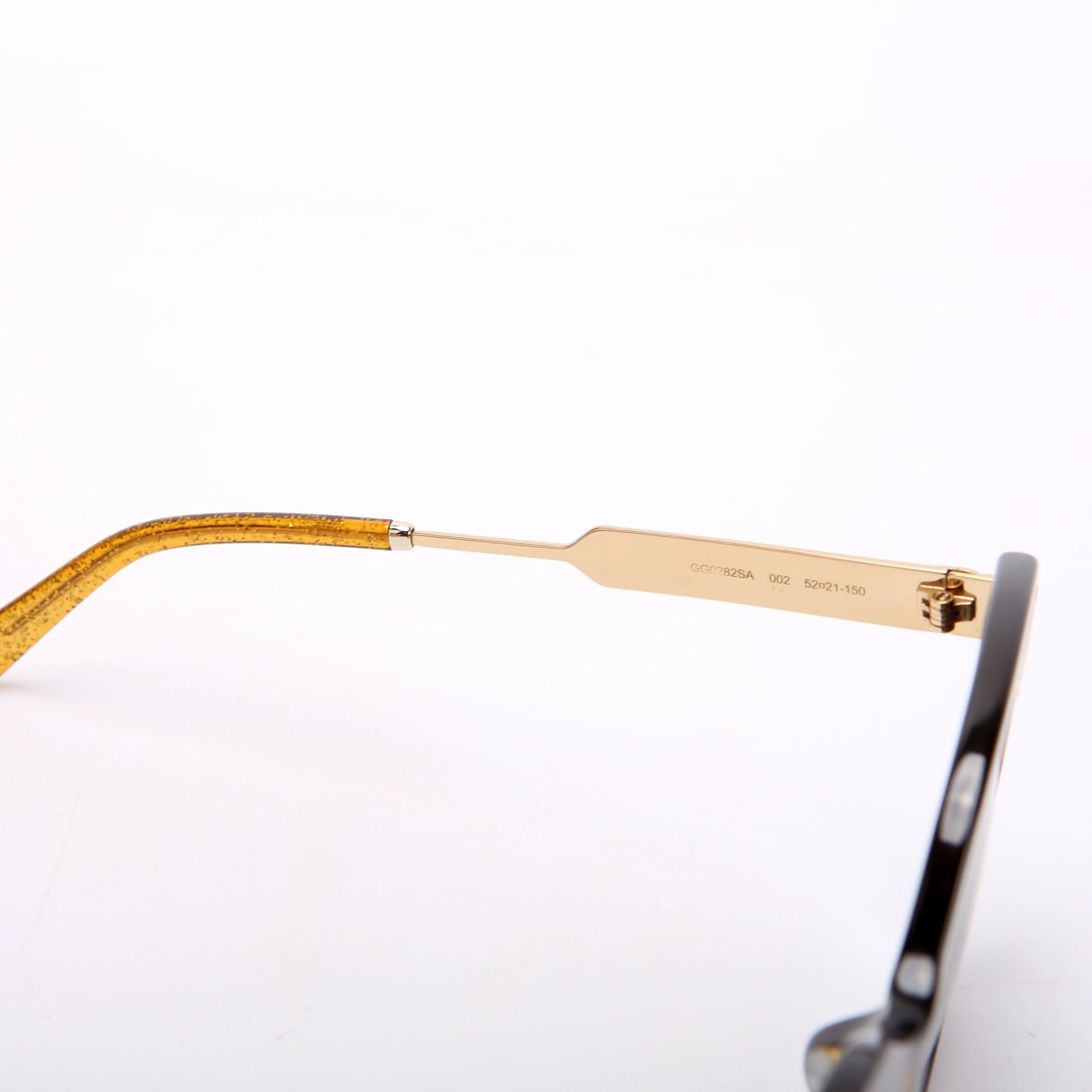 Gucci GG0282SA Web-Stripe Sunglasses Brown
