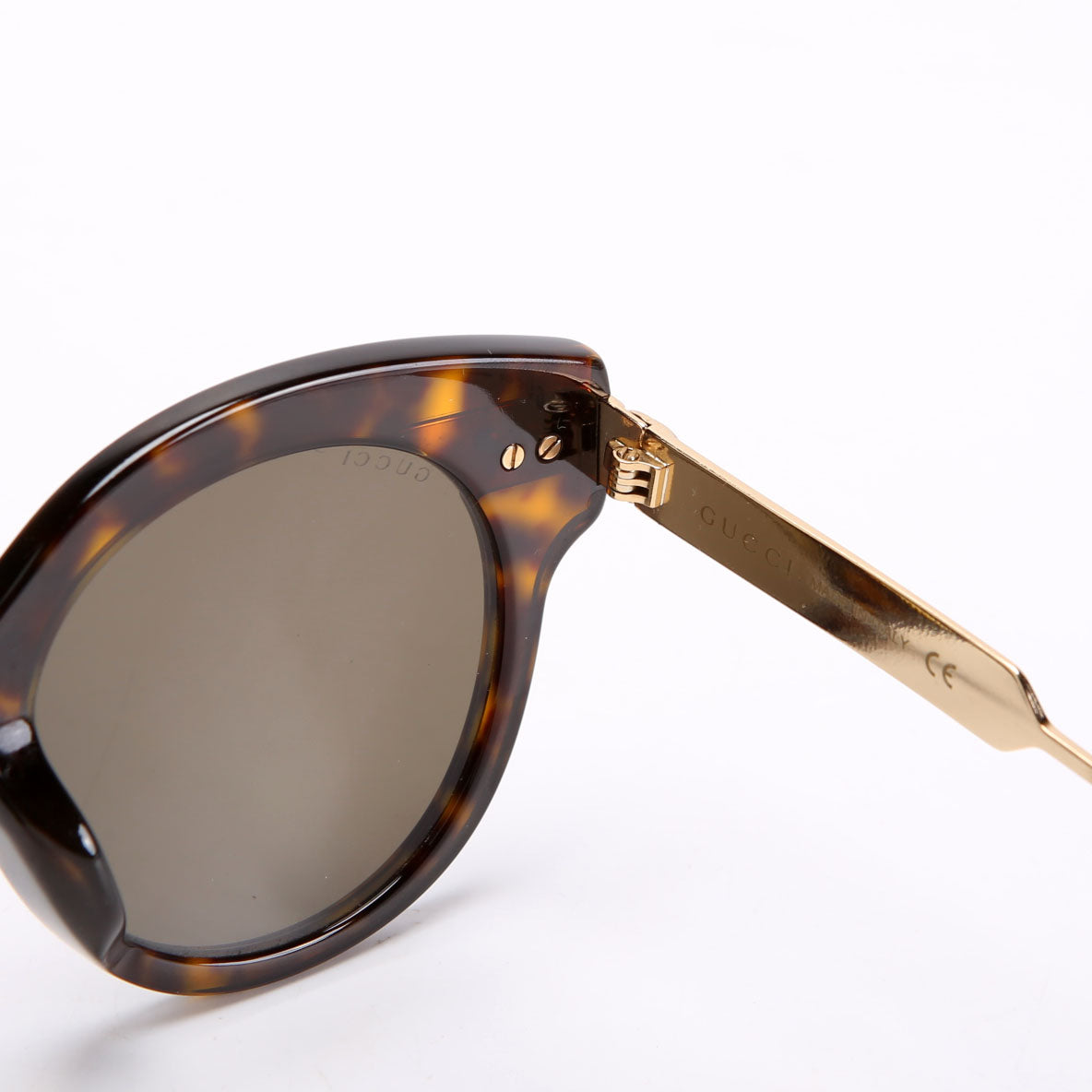 Gucci GG0282SA Web-Stripe Sunglasses Brown