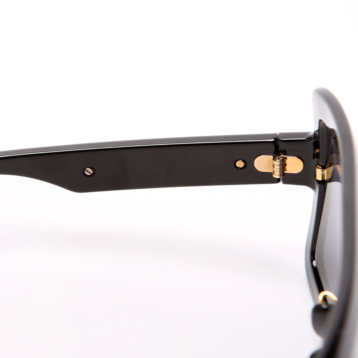 GG0900S Acetate Shield Sunglasses Black/Gold
