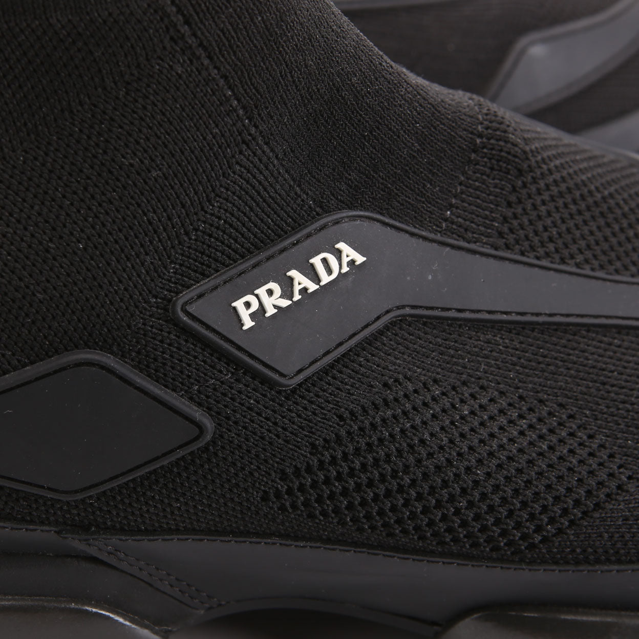 Prada Sock Cloudburst High Top Sneakers Size 39 Black