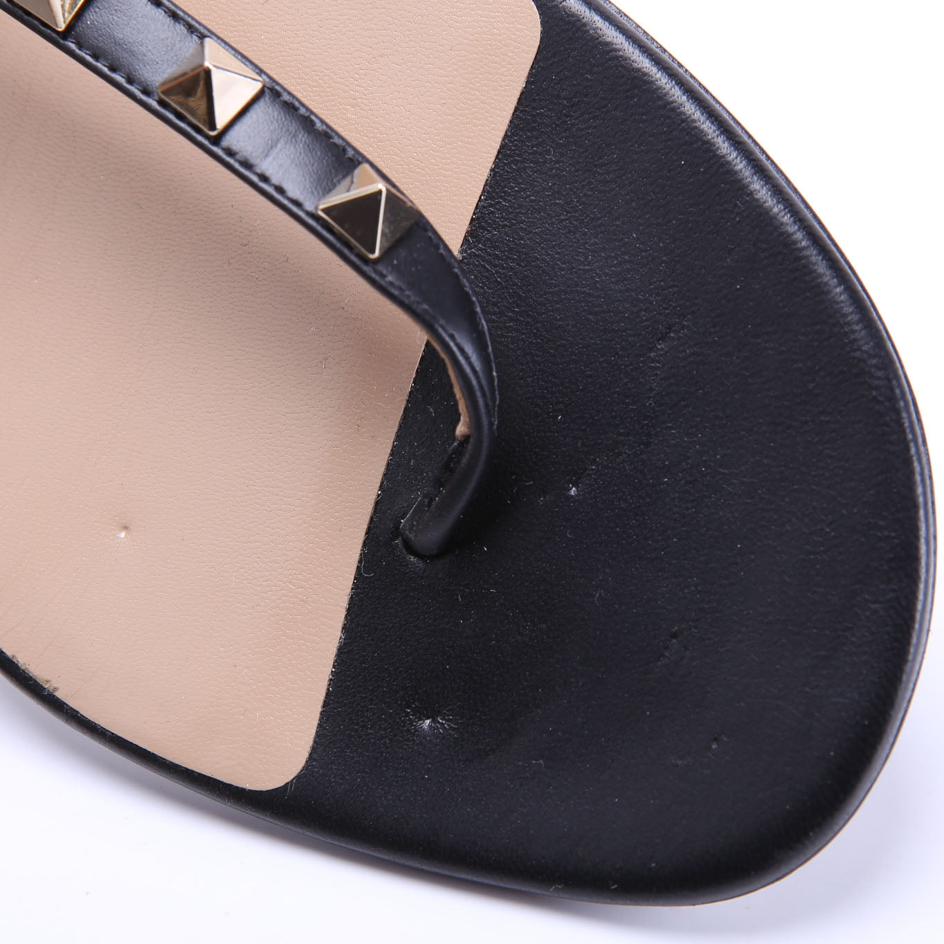 Rockstud Caged Sandals Size 41 Black