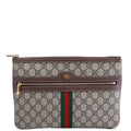 Gucci 517551 GG Supreme Ophidia Pouch Brown