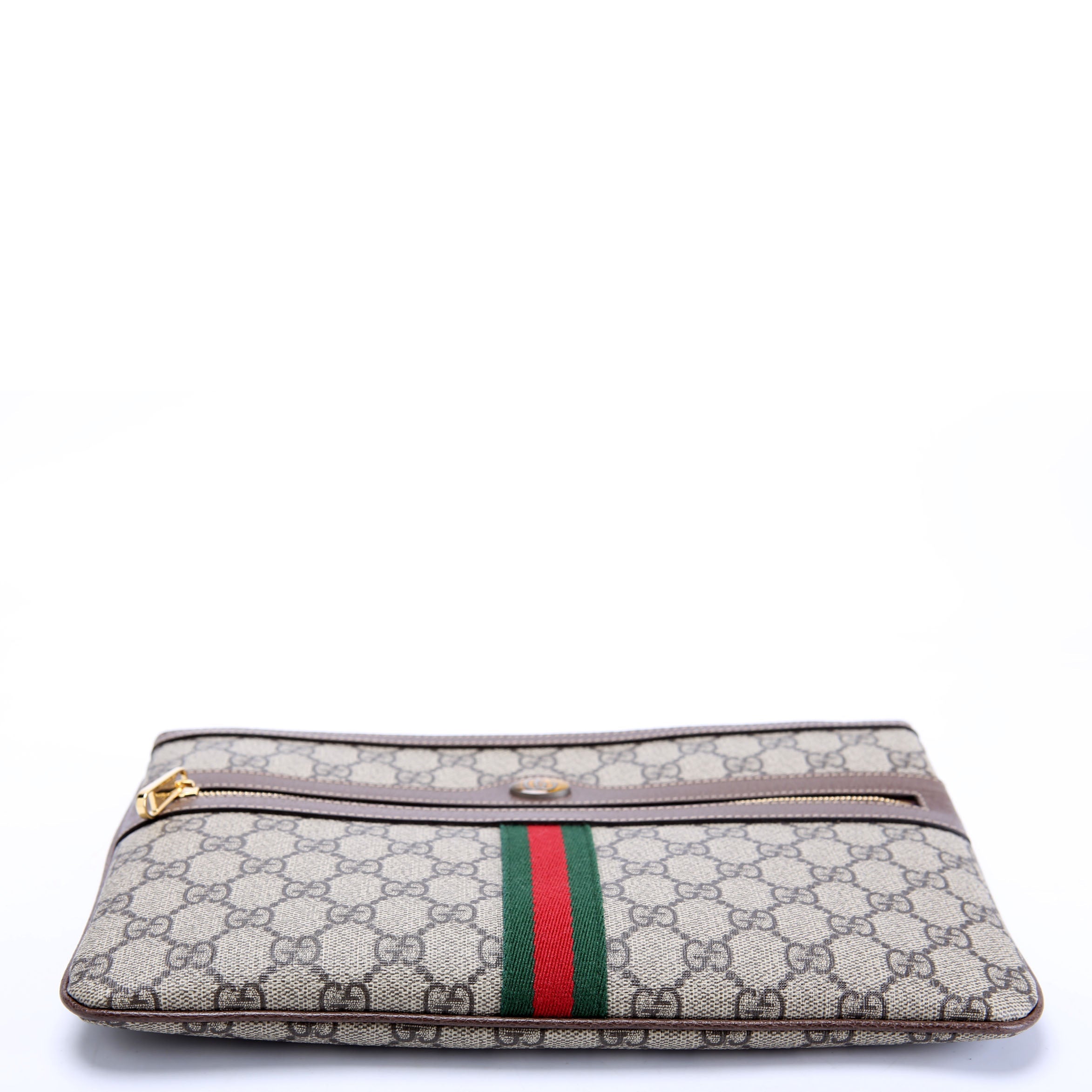 Gucci 517551 GG Supreme Ophidia Pouch Brown
