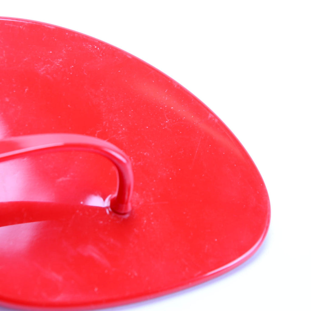 LV Rubber Thong Sandals Size 40 Red
