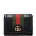 Gucci 523155 Ophidia GG Card Case Wallet Black