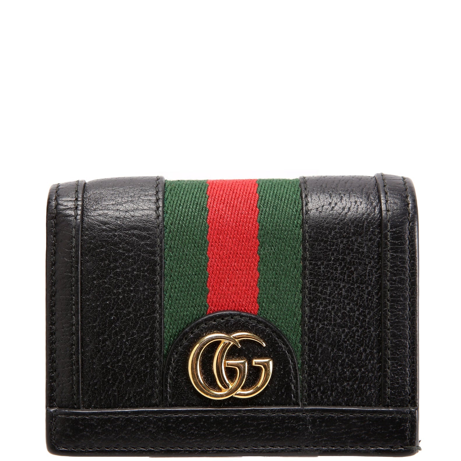 Gucci 523155 Ophidia GG Card Case Wallet Black