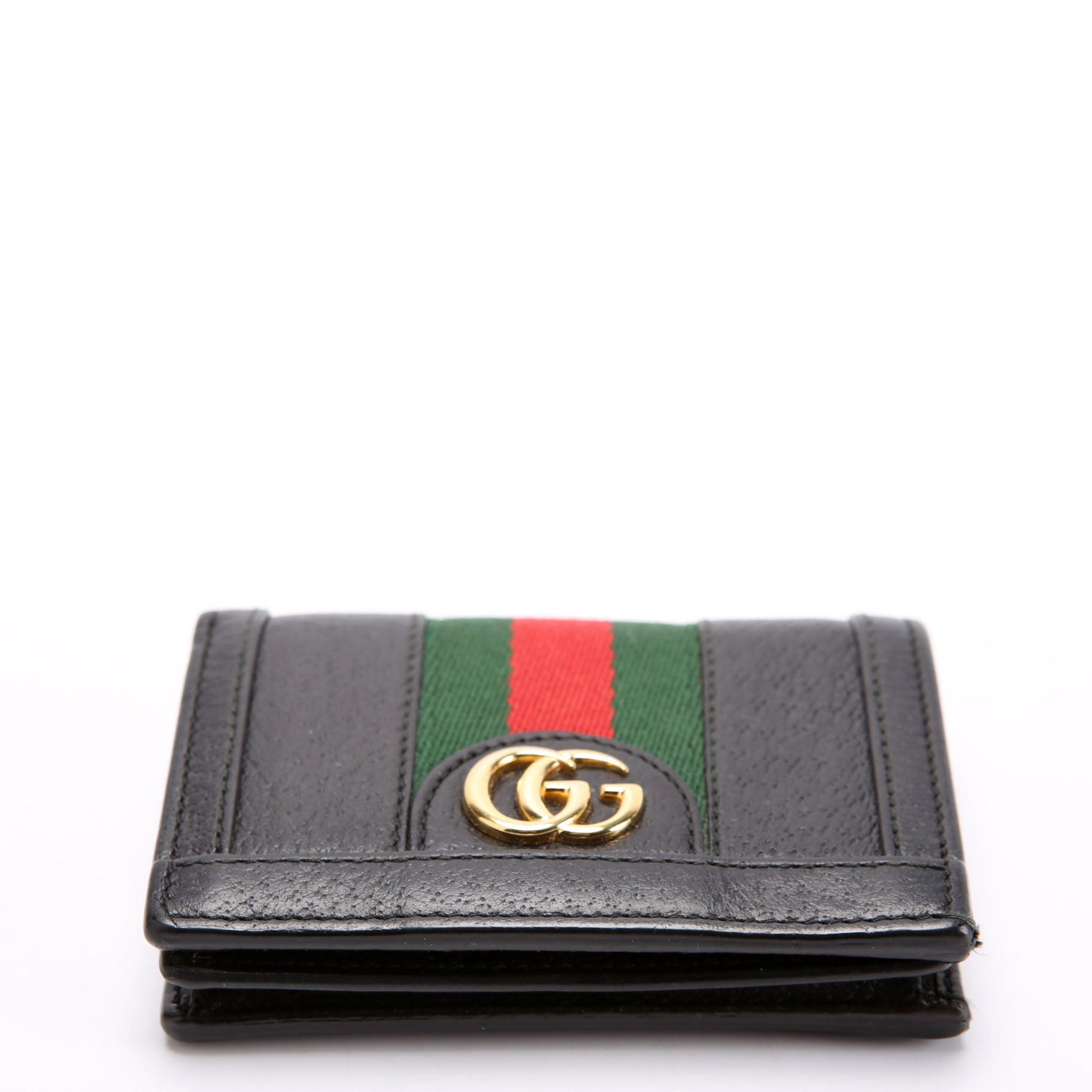 Gucci 523155 Ophidia GG Card Case Wallet Black