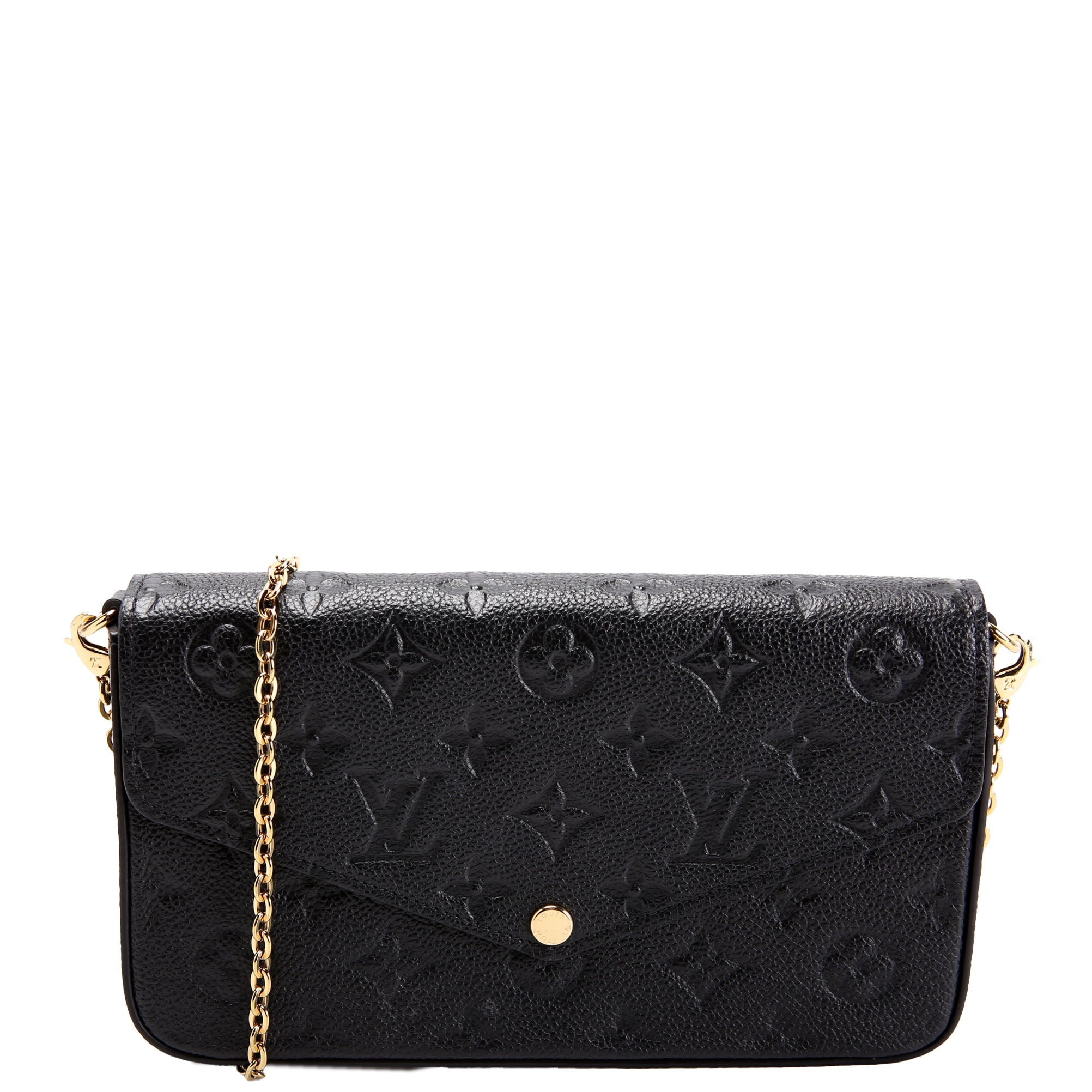 Pochette Felicie Empreinte Black
