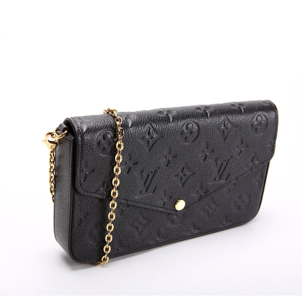 Pochette Felicie Empreinte Black