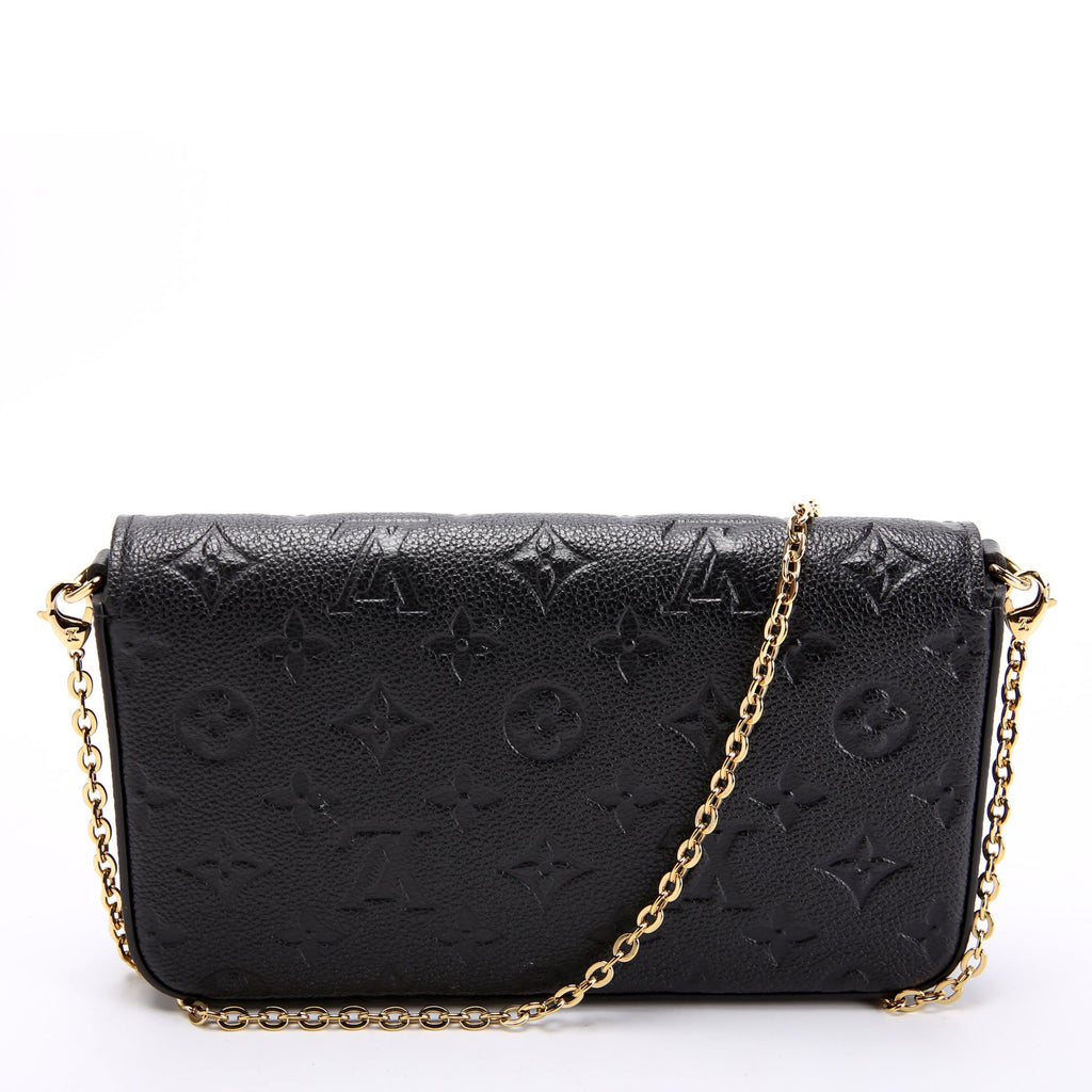 Pochette Felicie Empreinte Black