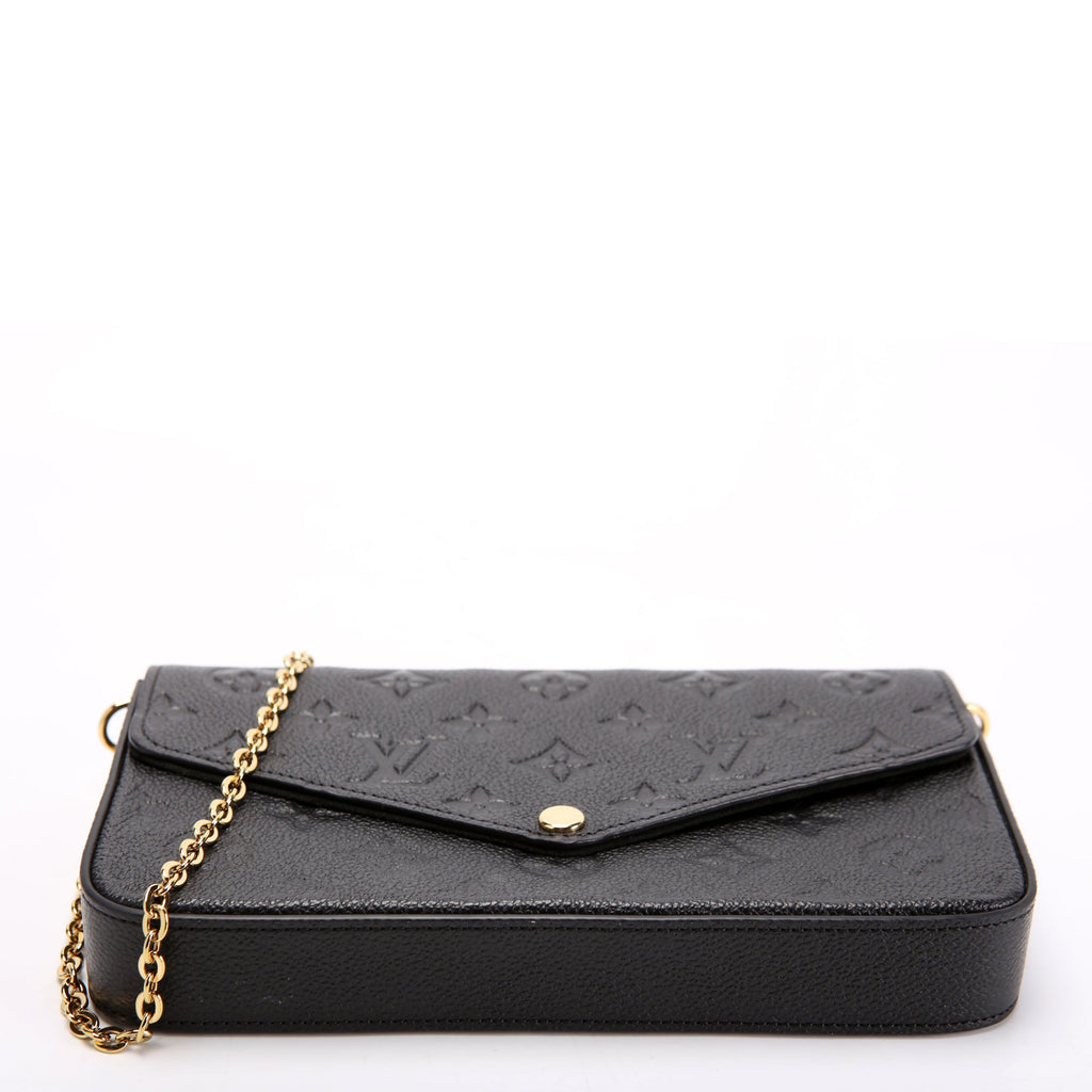 Pochette Felicie Empreinte Black