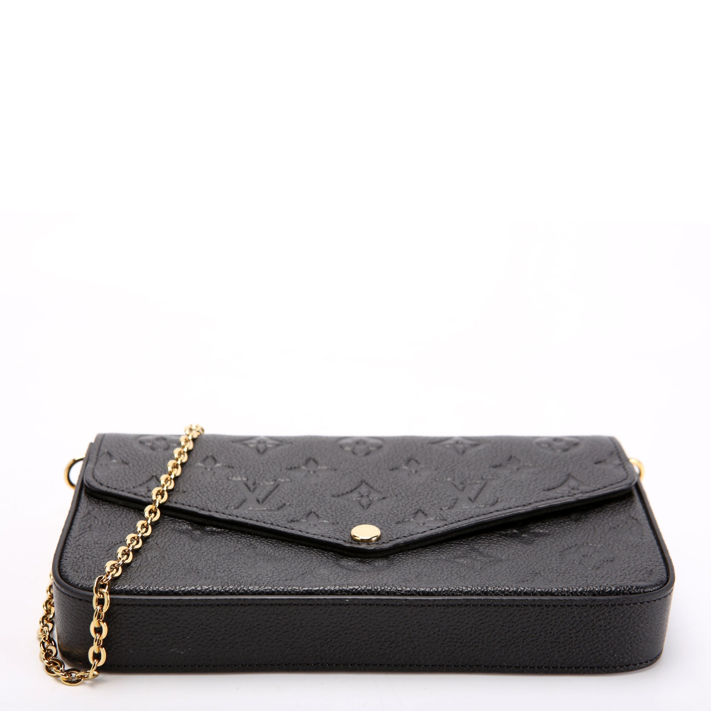 Pochette Felicie Empreinte Black