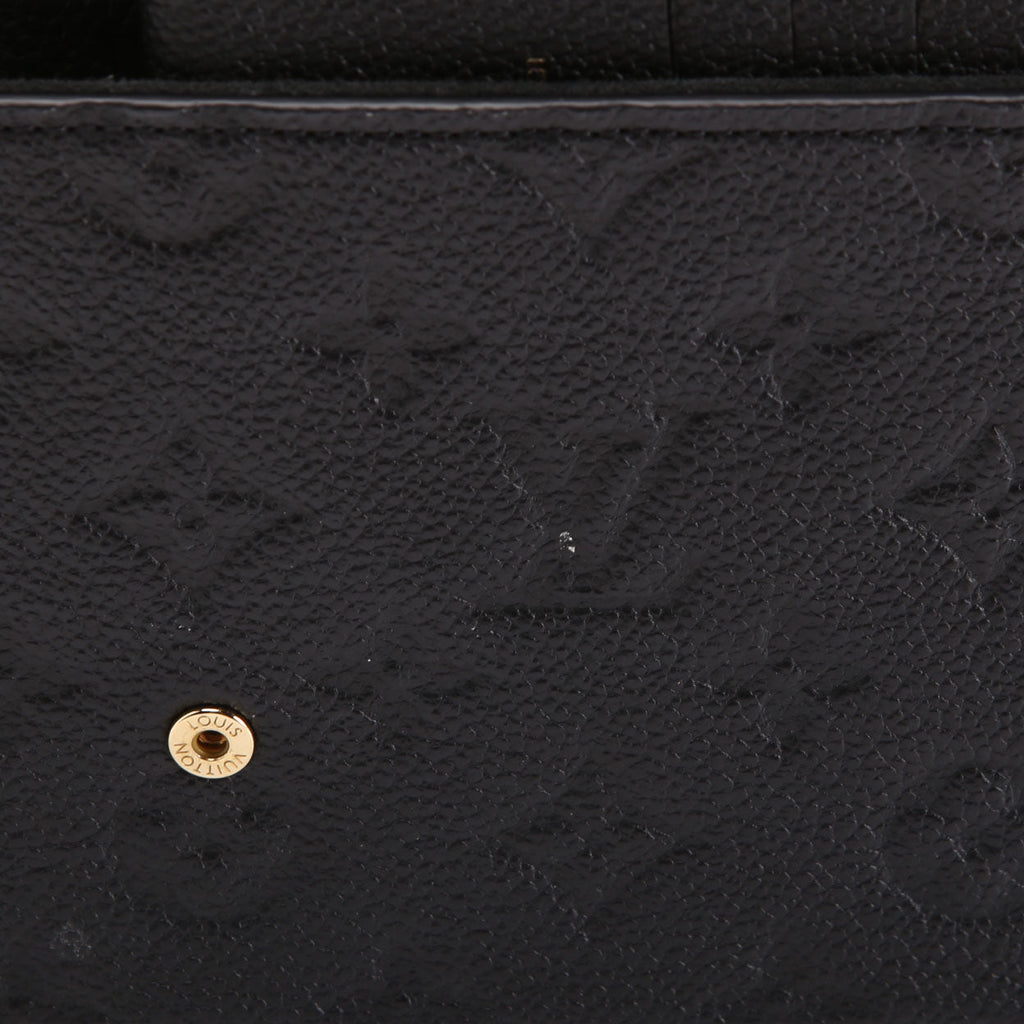 Pochette Felicie Empreinte Black