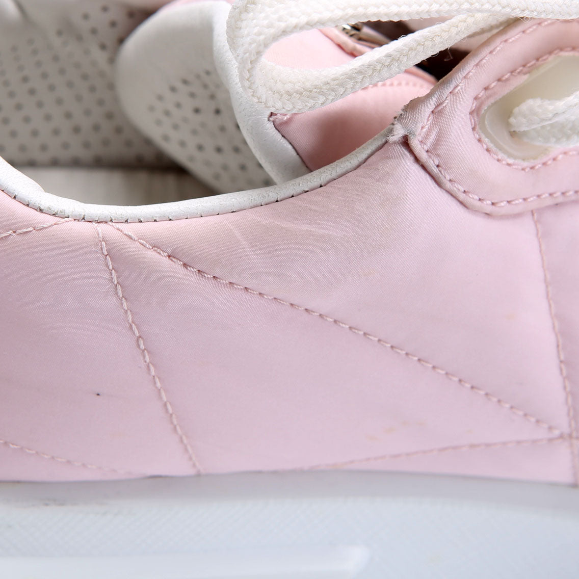 Prada Piuma Runner Quilted Nylon Sneakers Size 37.5 Pink