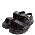 Dioract Leather Sandals Size 37.5 Black