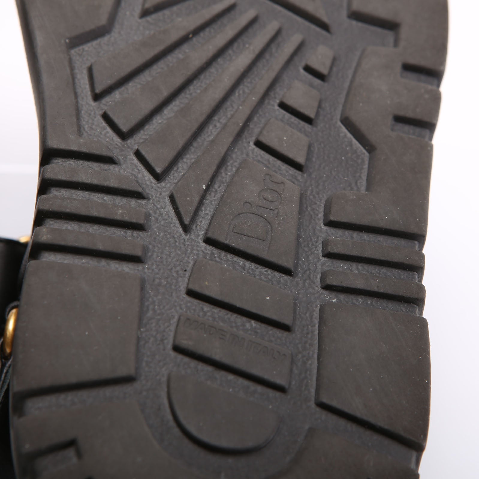Dioract Leather Sandals Size 37.5 Black