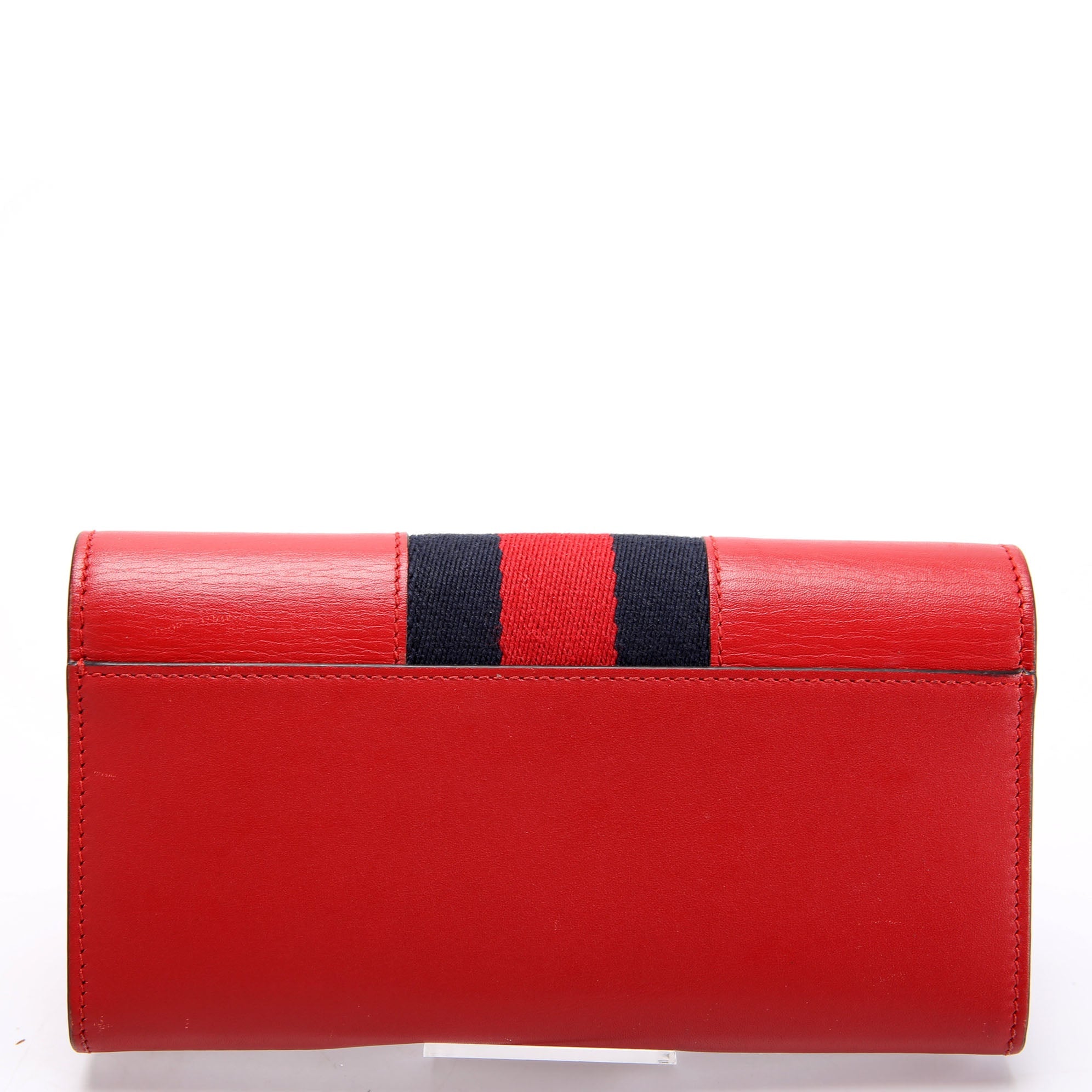 Gucci 476084 Sylvie Continental Wallet Red
