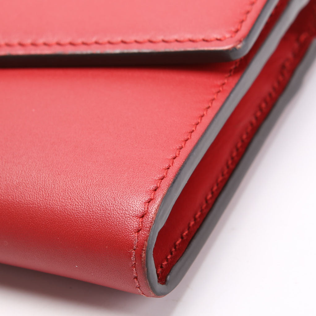Gucci 476084 Sylvie Continental Wallet Red