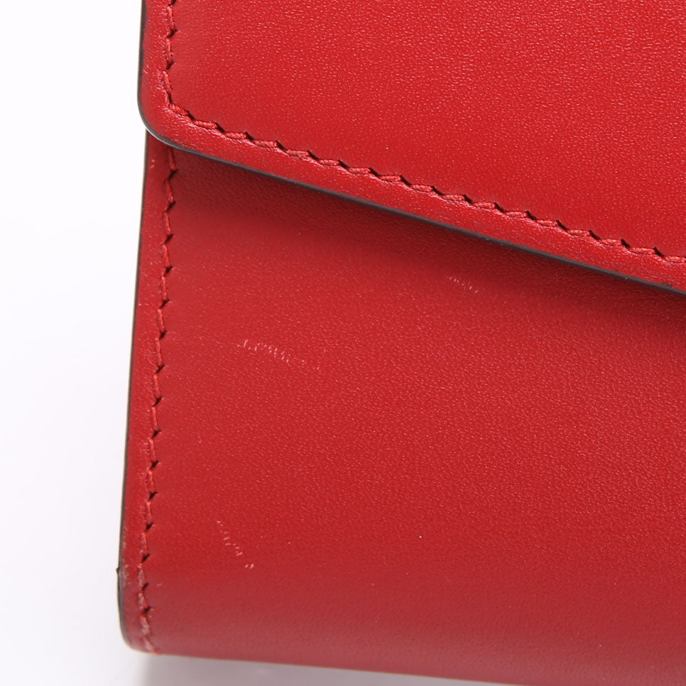 Gucci 476084 Sylvie Continental Wallet Red