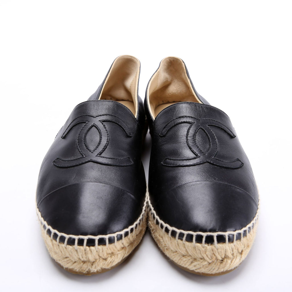 CC Logo Espadrilles Size 37 Black
