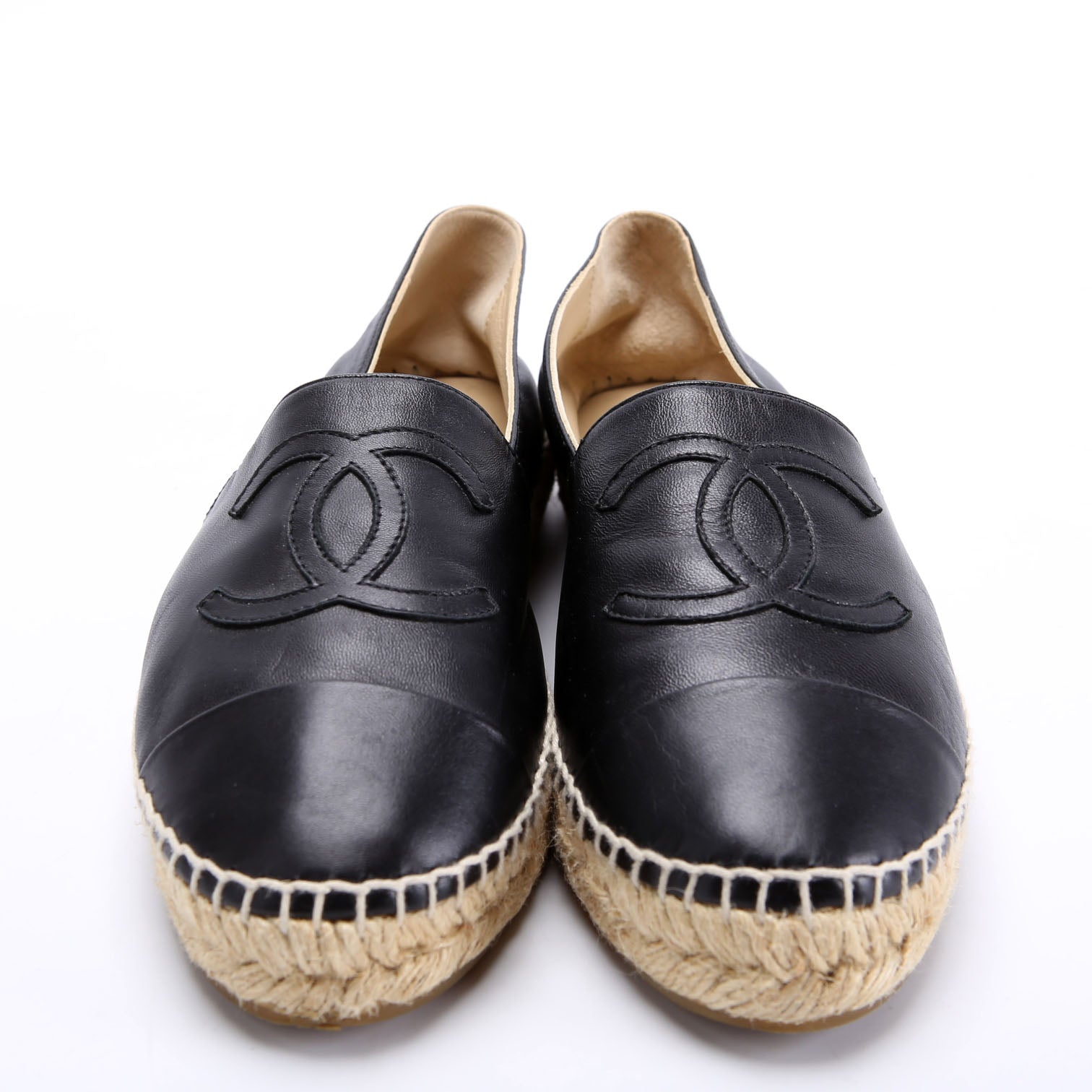 CC Logo Espadrilles Size 37 Black