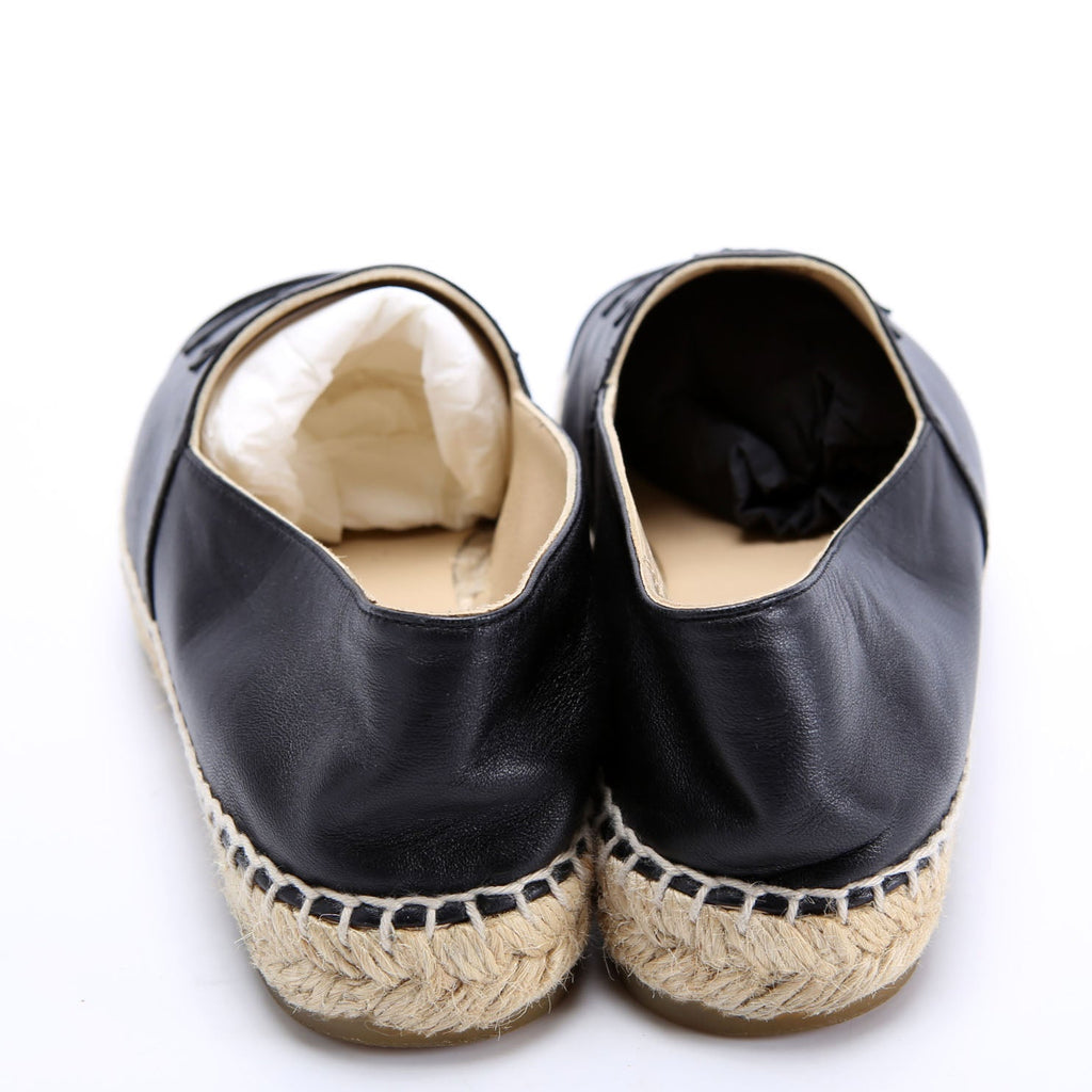 CC Logo Espadrilles Size 37 Black