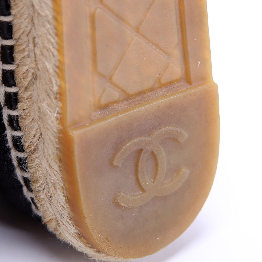 CC Logo Espadrilles Size 37 Black
