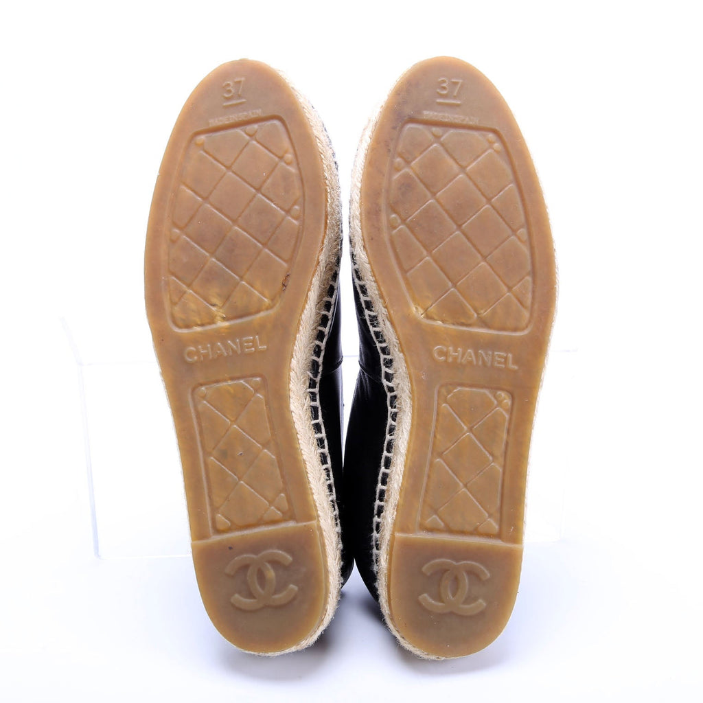 CC Logo Espadrilles Size 37 Black