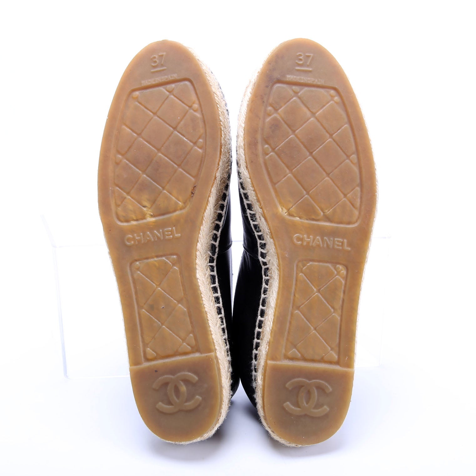 CC Logo Espadrilles Size 37 Black