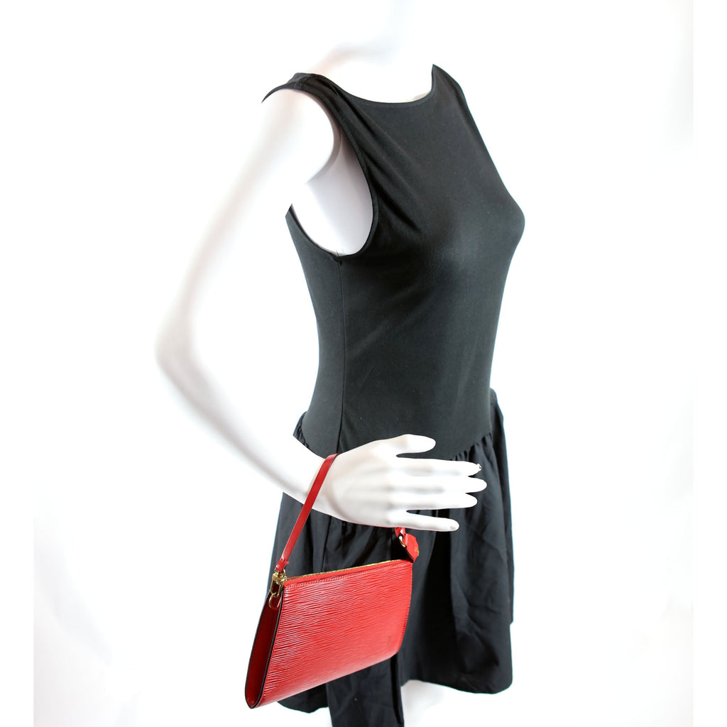 Pochette Accessories Epi Red