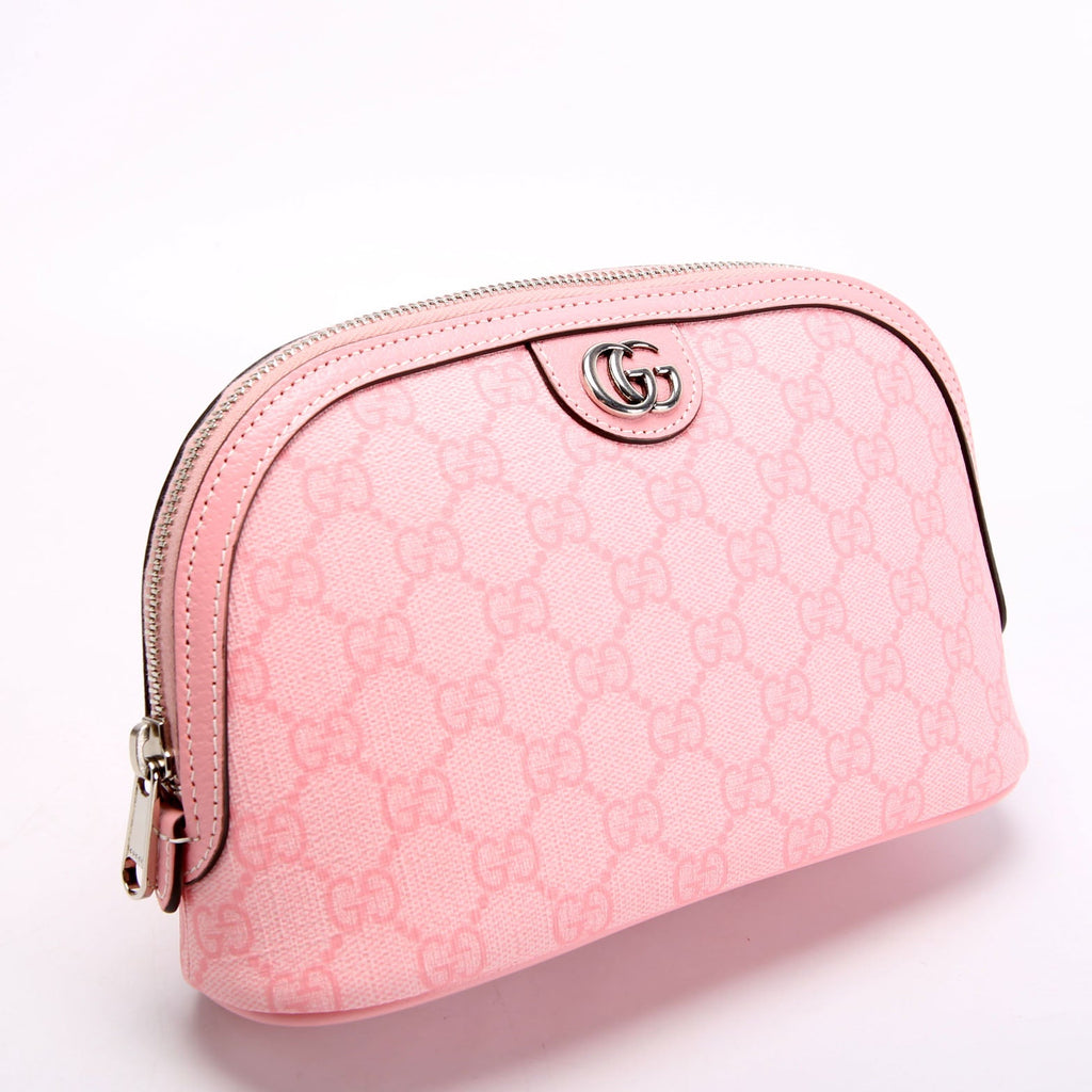 625551 Ophidia GG Supreme Large Cosmetic Case Pink