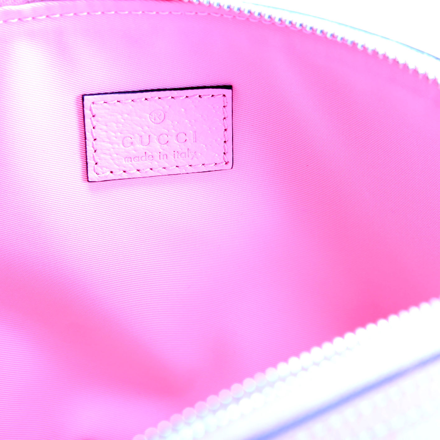 625551 Ophidia GG Supreme Large Cosmetic Case Pink