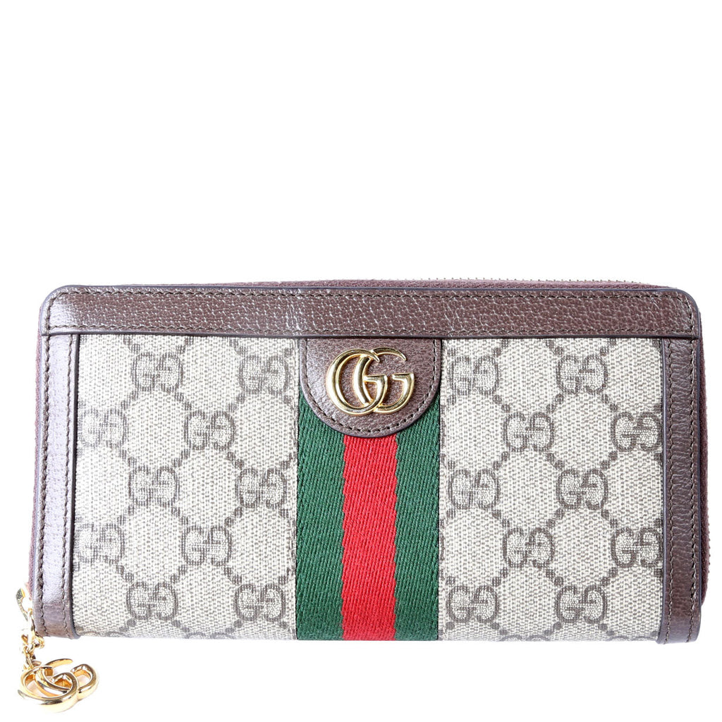 Gucci 523154 GG Supreme Ophidia Zip Wallet