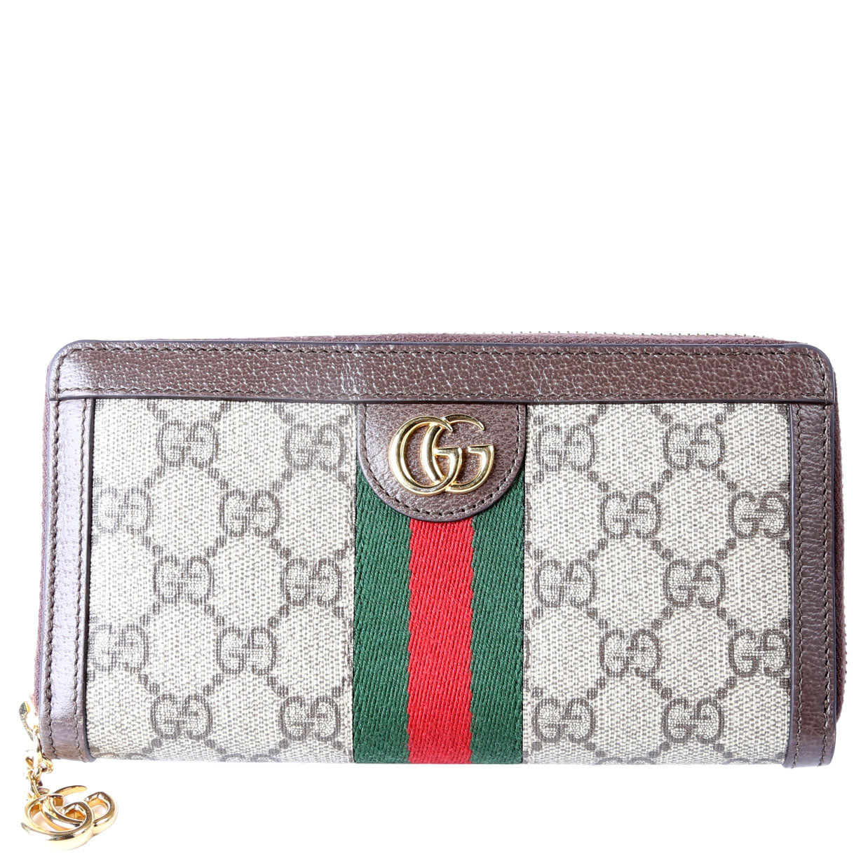 Gucci 523154 GG Supreme Ophidia Zip Wallet
