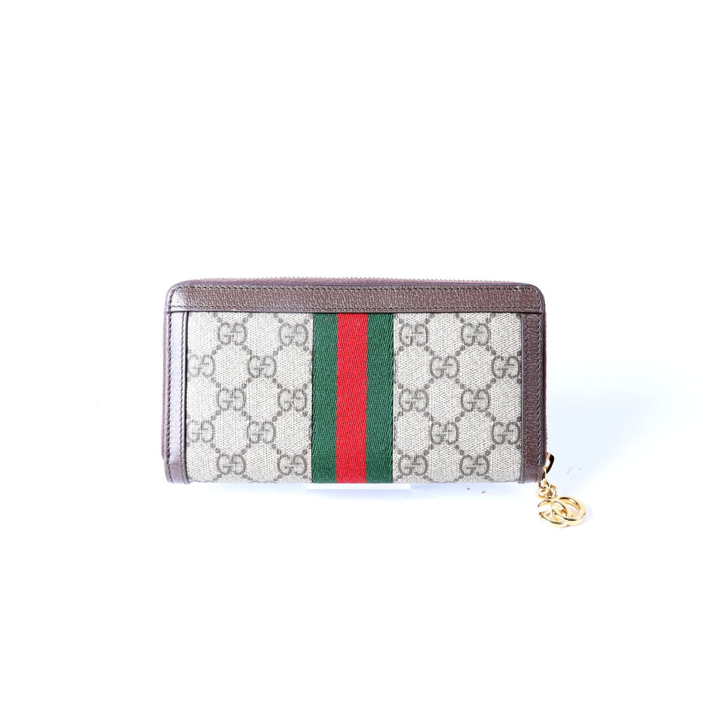 Gucci 523154 GG Supreme Ophidia Zip Wallet