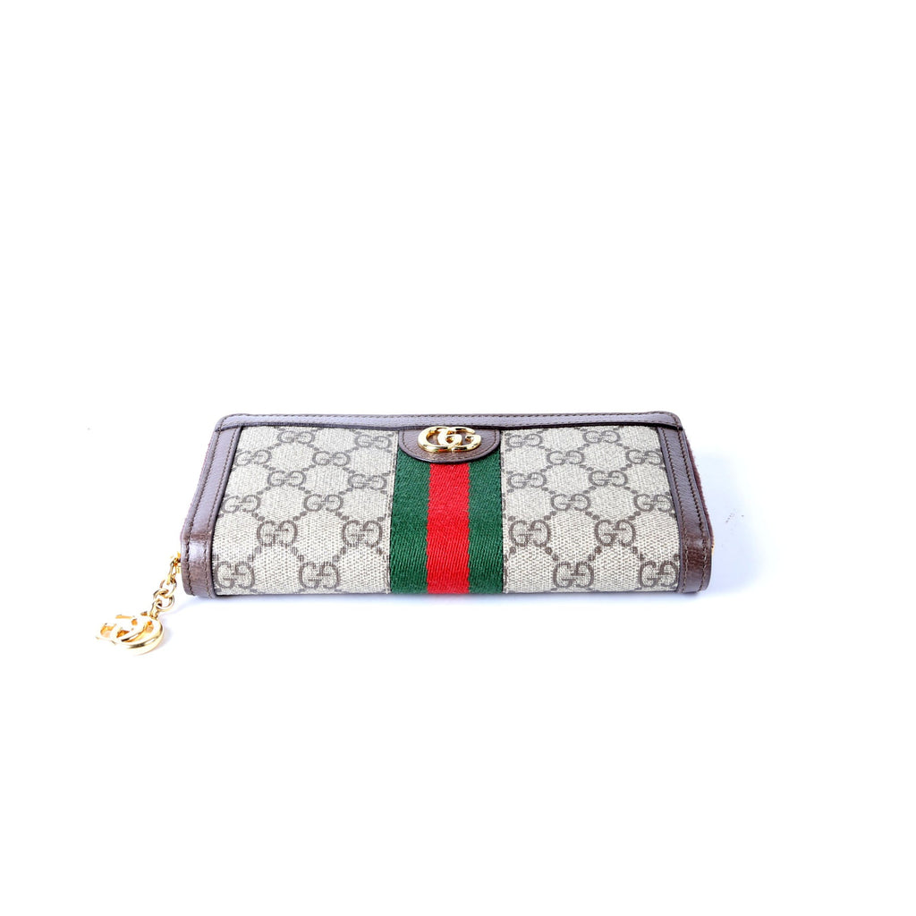 Gucci 523154 GG Supreme Ophidia Zip Wallet