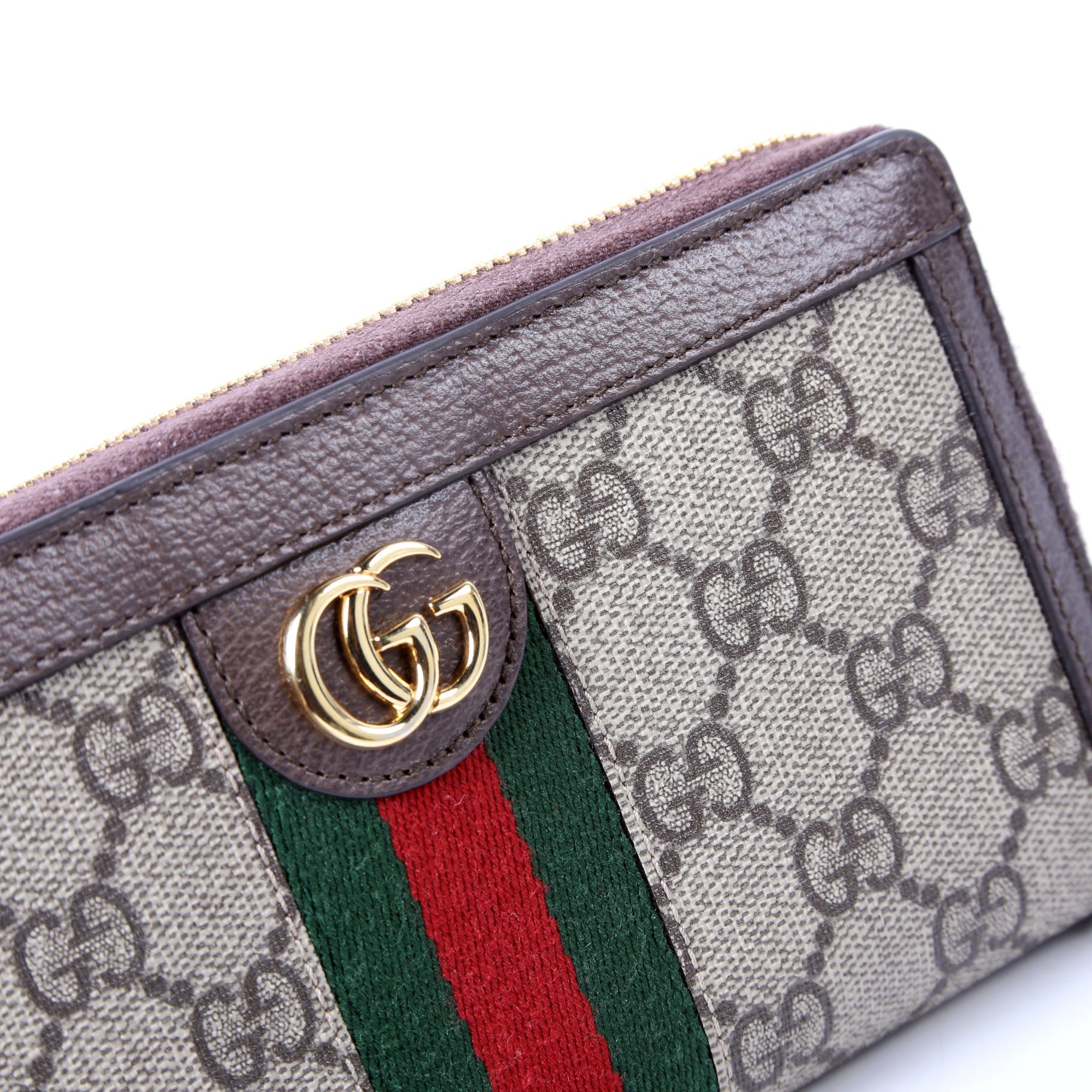 Gucci 523154 GG Supreme Ophidia Zip Wallet