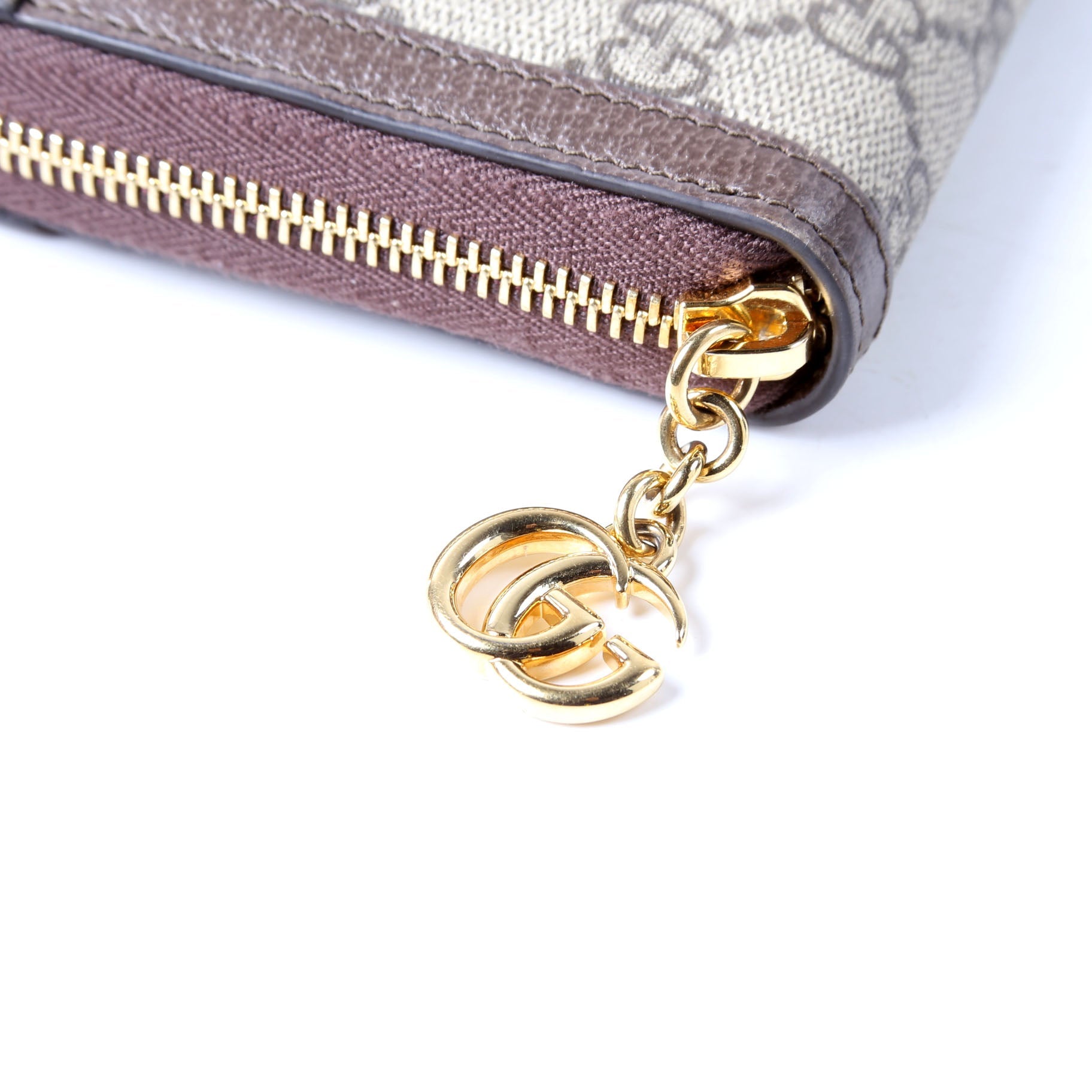 Gucci 523154 GG Supreme Ophidia Zip Wallet