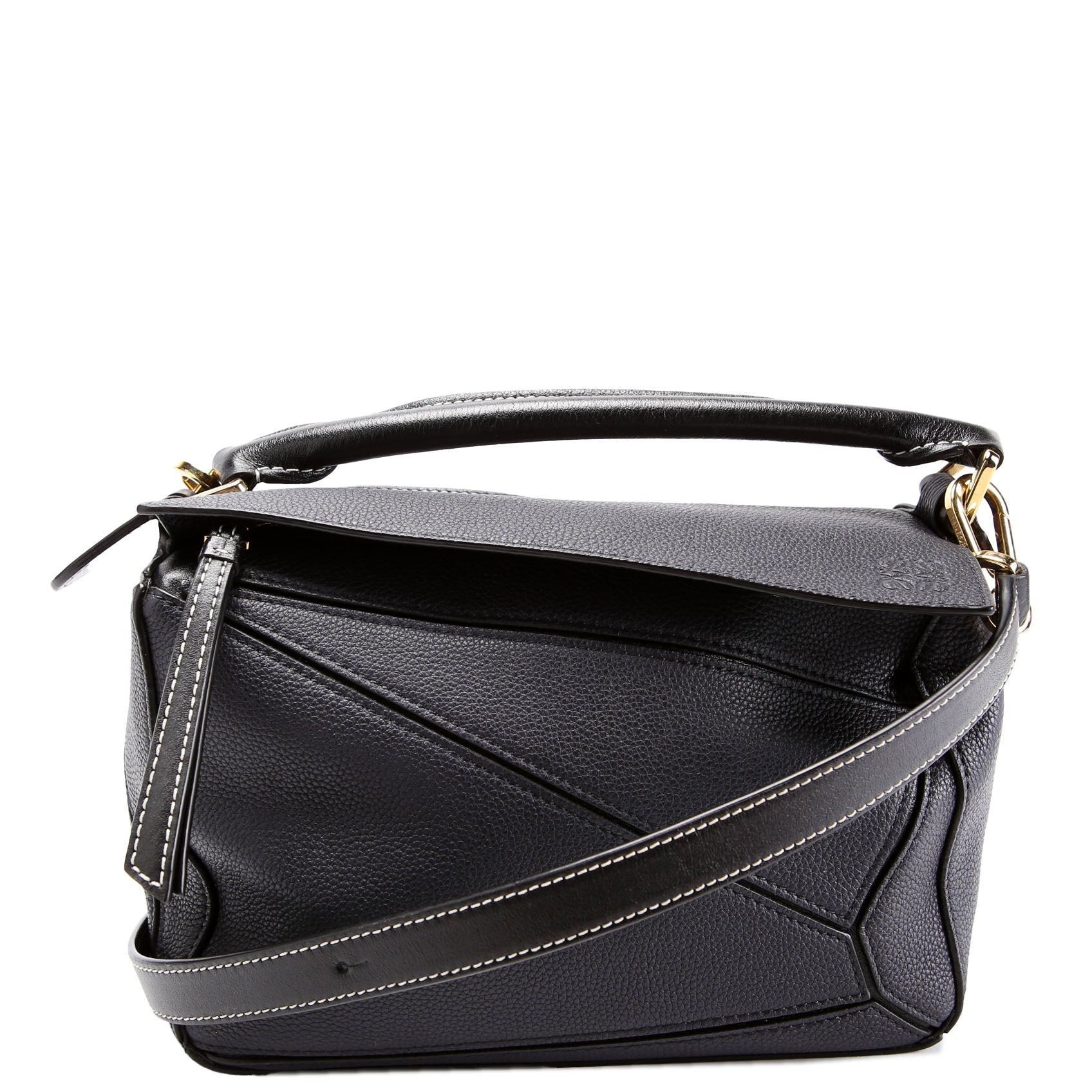 Puzzle Bag Medium Navy/Black