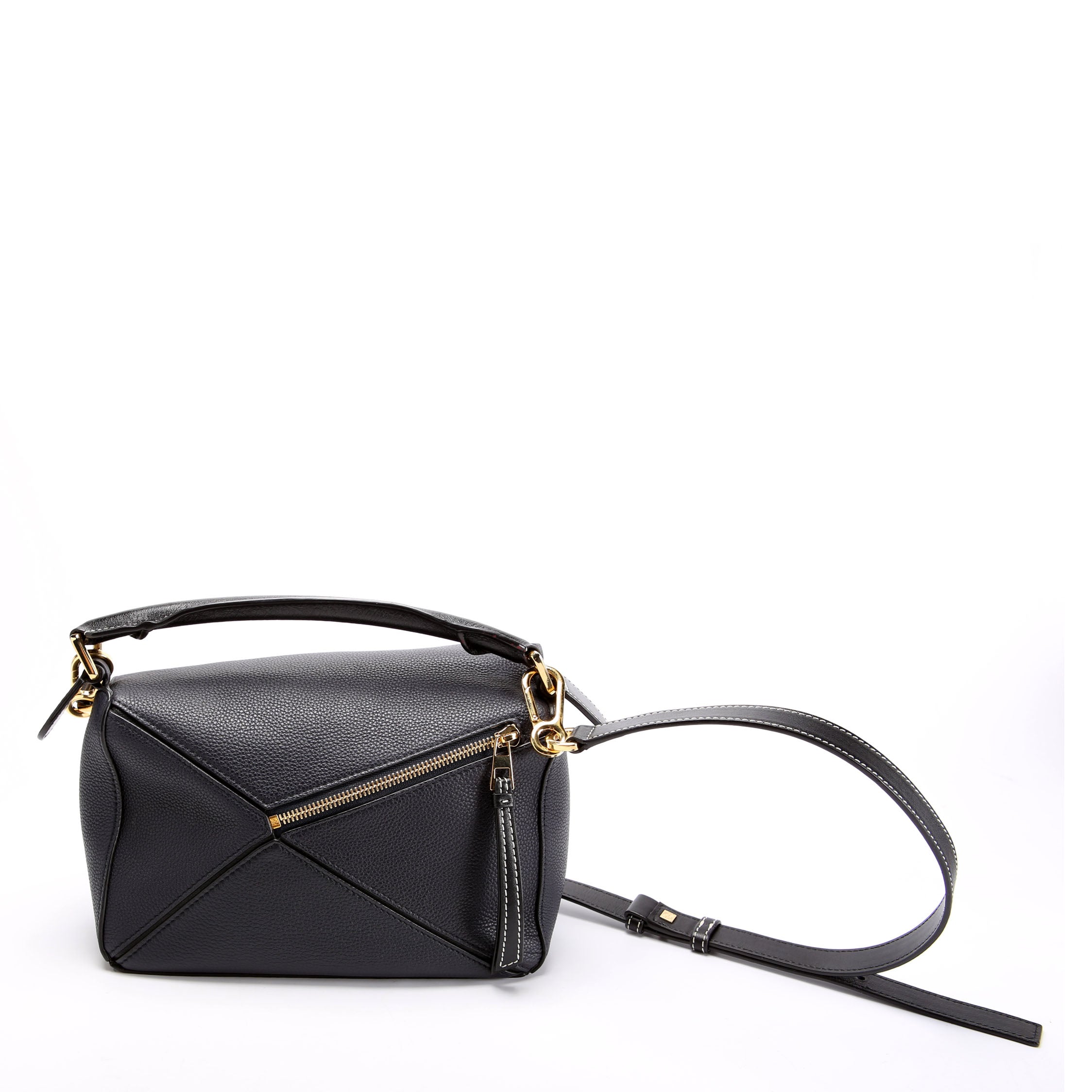 Puzzle Bag Medium Navy/Black
