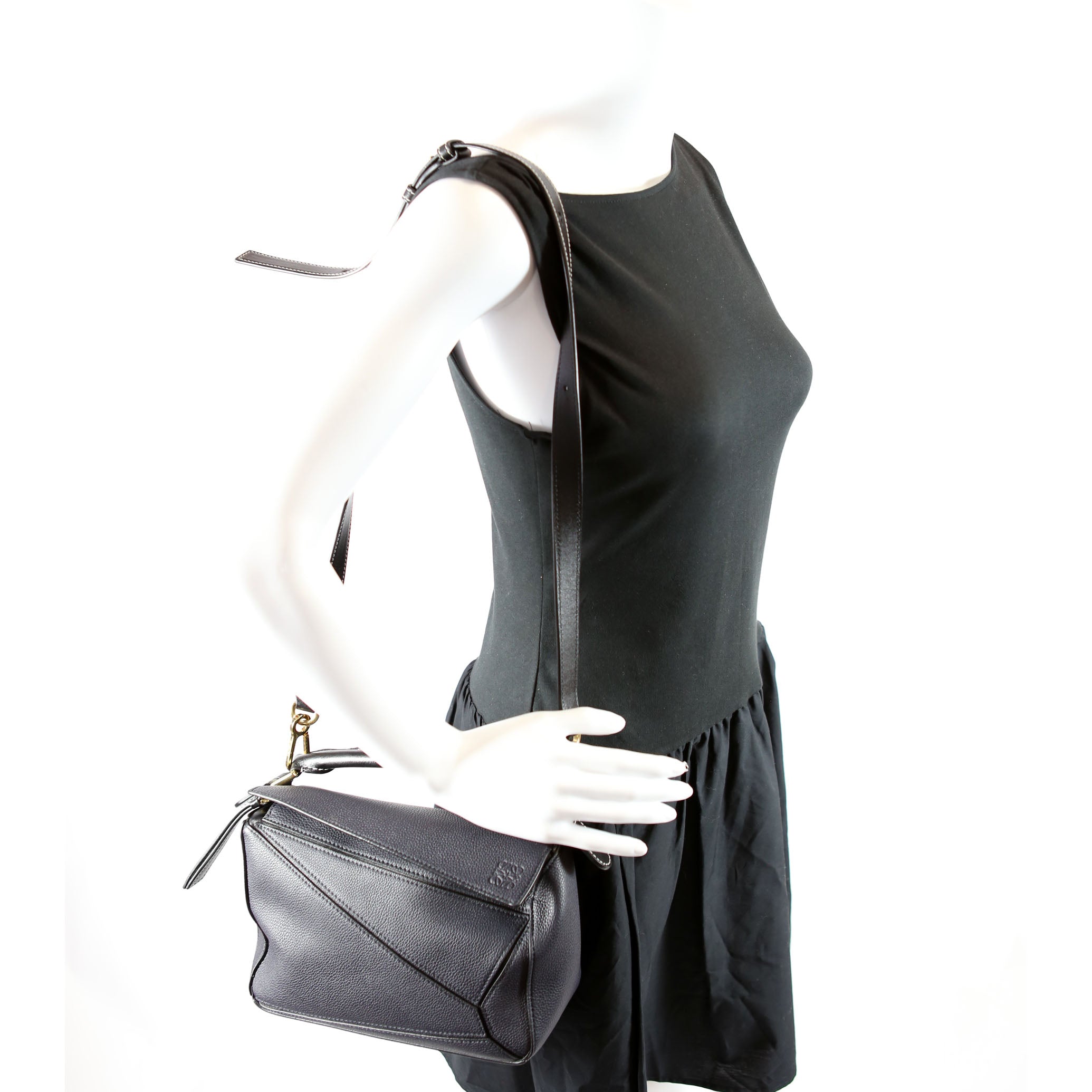 Puzzle Bag Medium Navy/Black