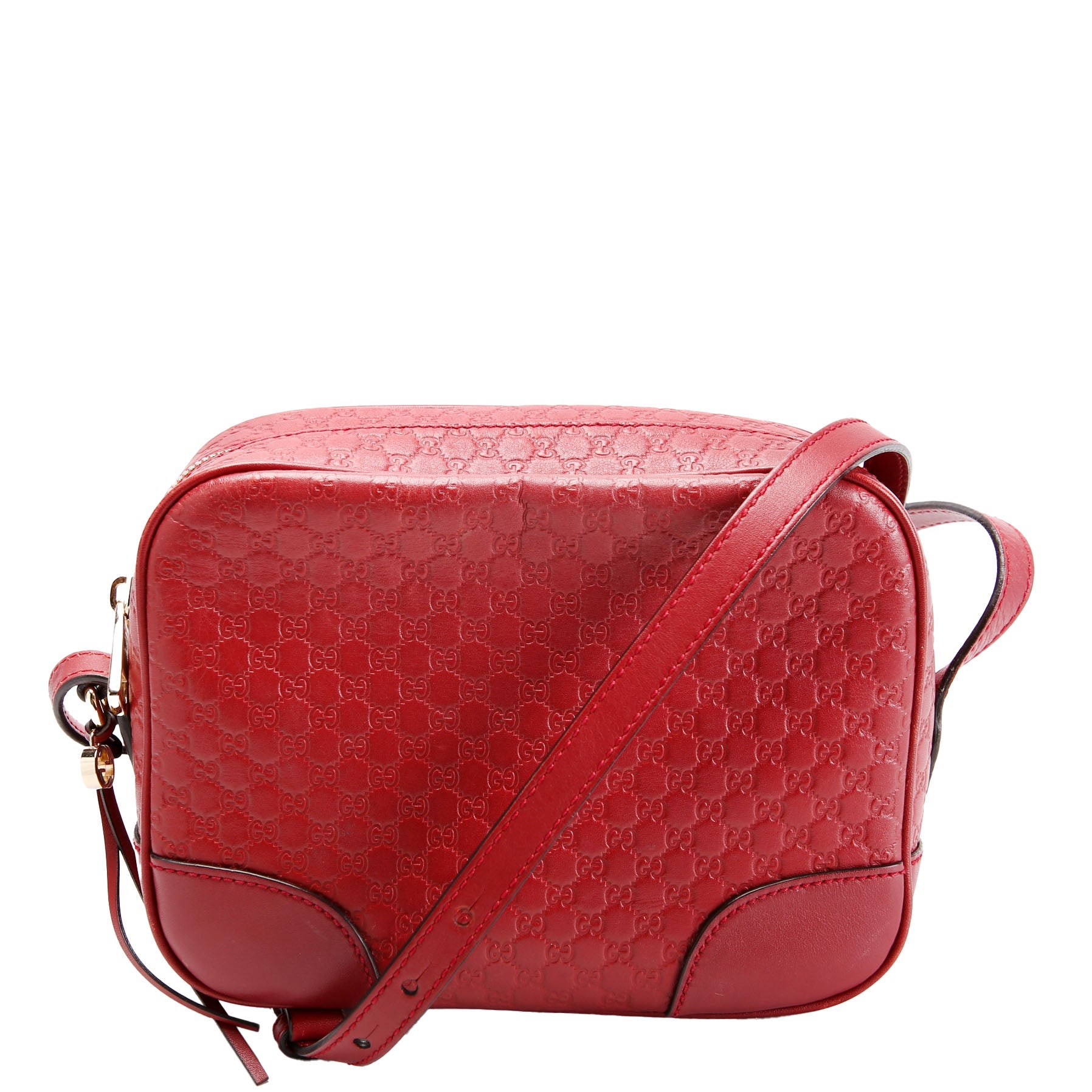 Gucci 449413 Bree Guccissima Crossbody Red