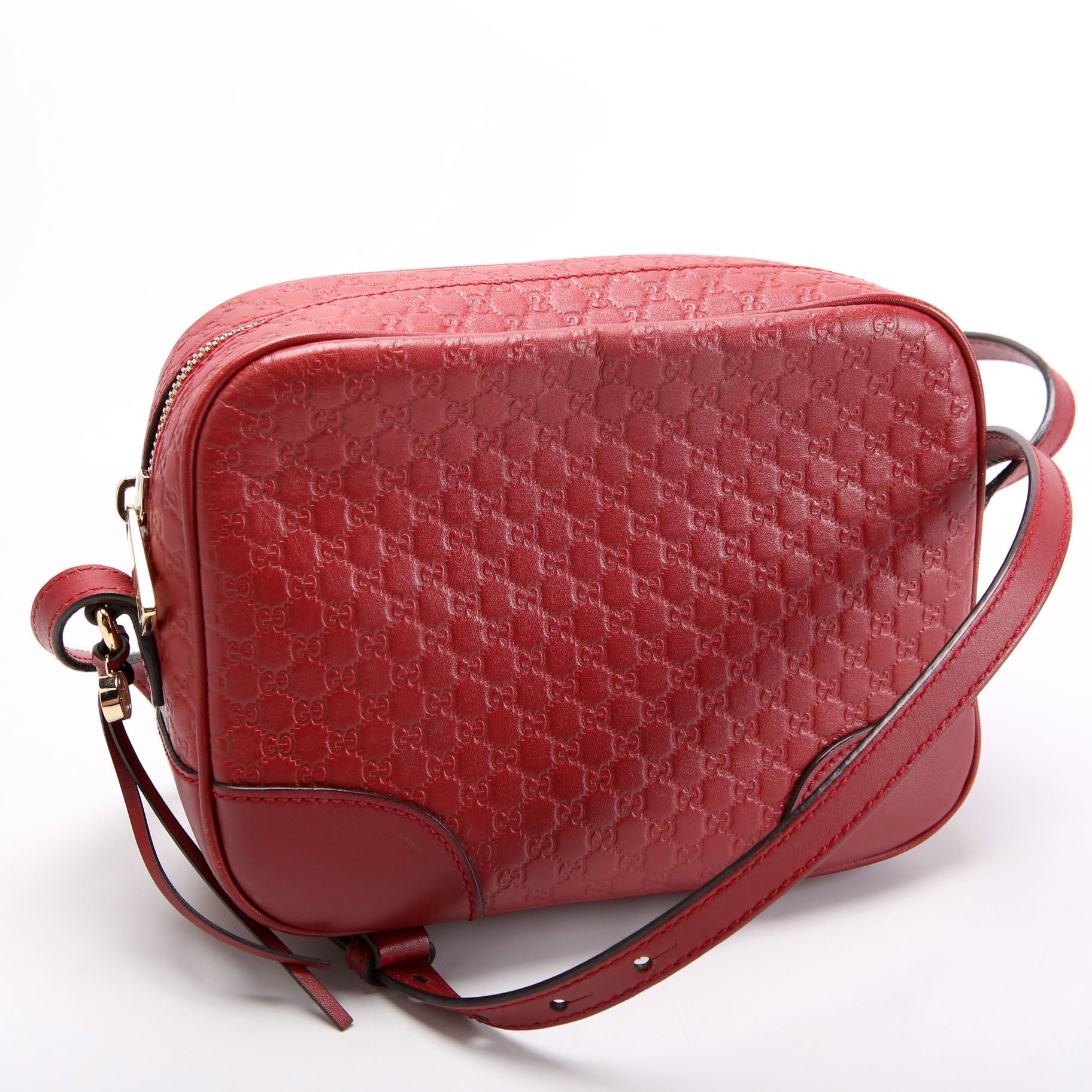 Gucci 449413 Bree Guccissima Crossbody Red