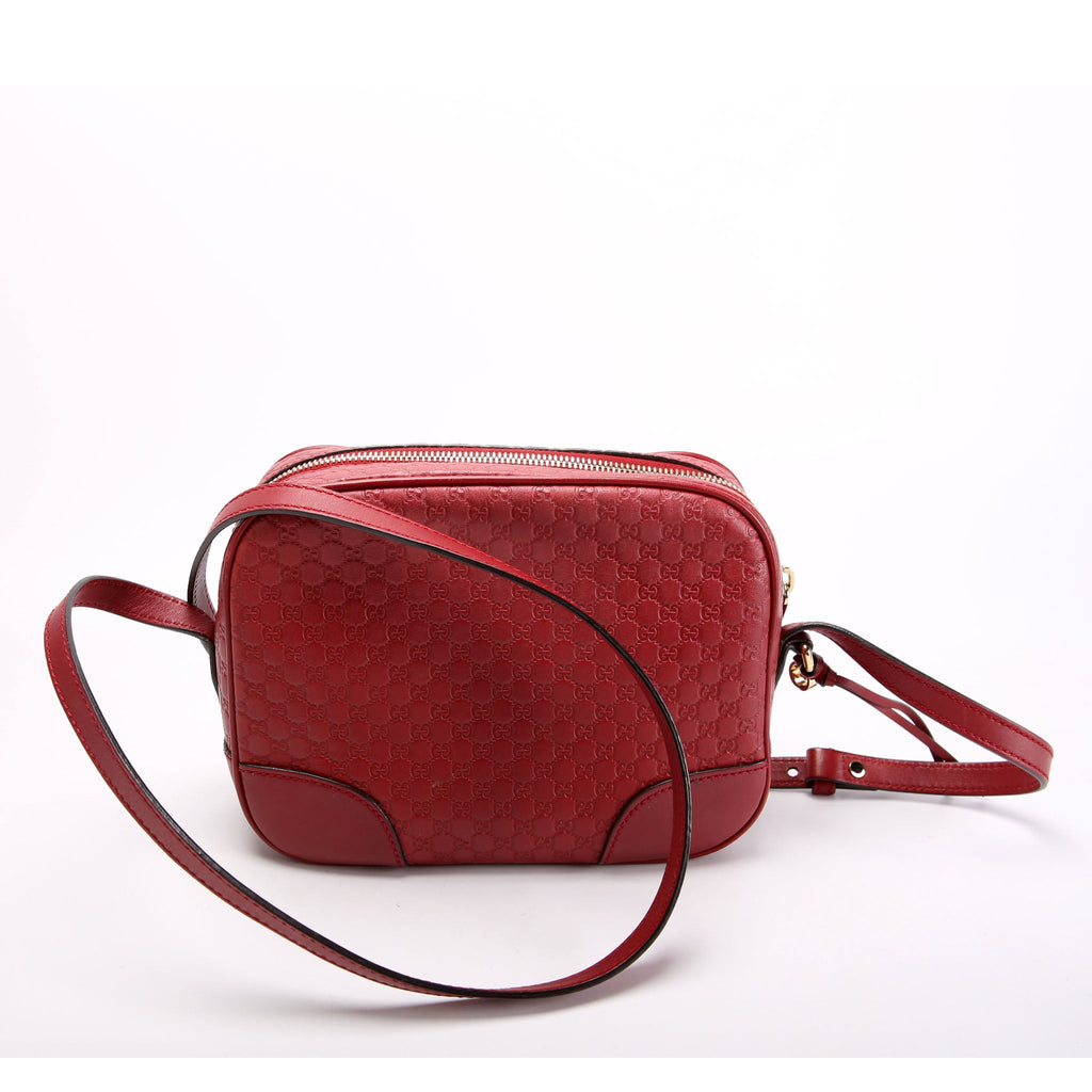 Gucci 449413 Bree Guccissima Crossbody Red