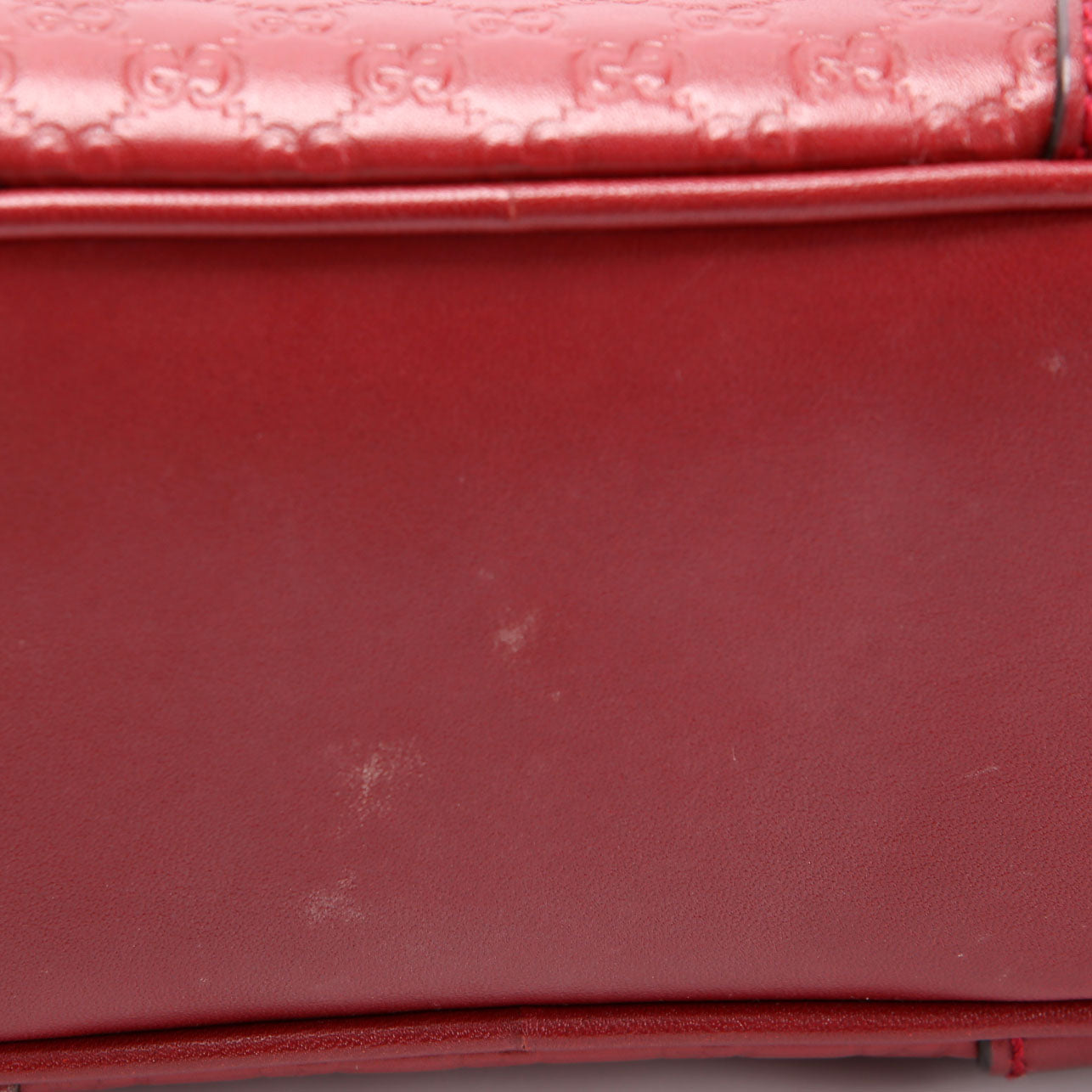 Gucci 449413 Bree Guccissima Crossbody Red
