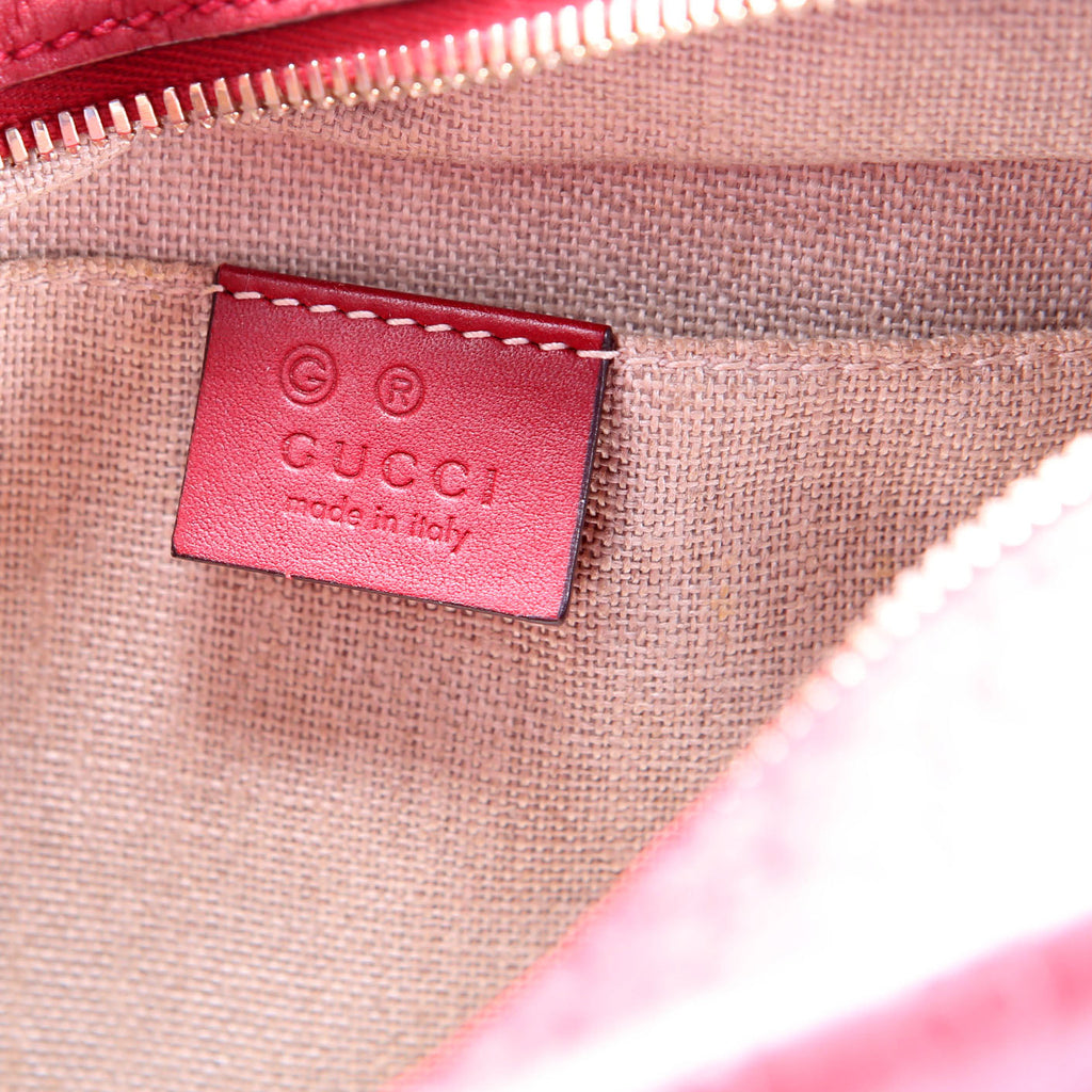 Gucci 449413 Bree Guccissima Crossbody Red