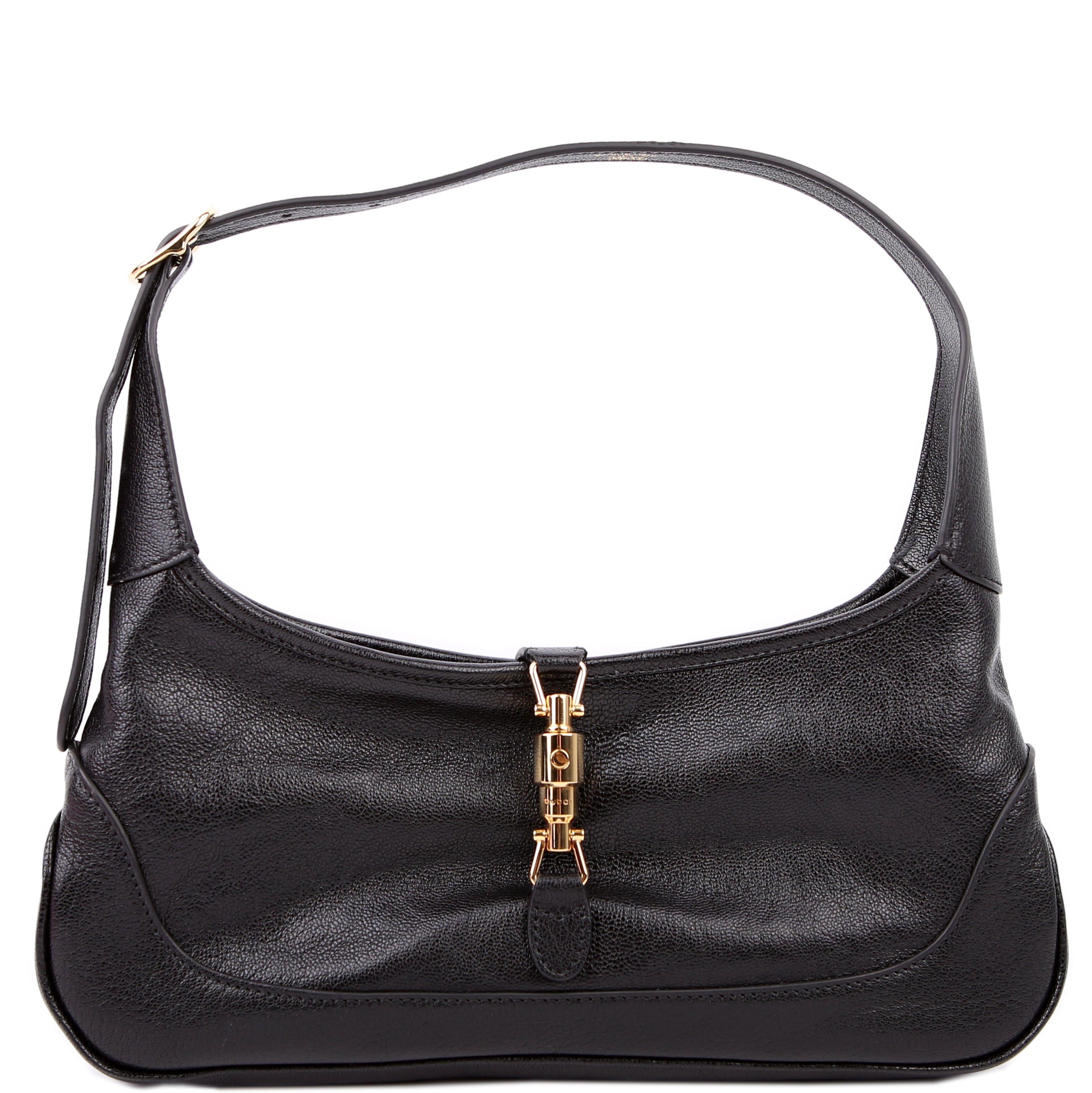 Gucci 863137 Jackie Slim Shoulder Small Leather Black