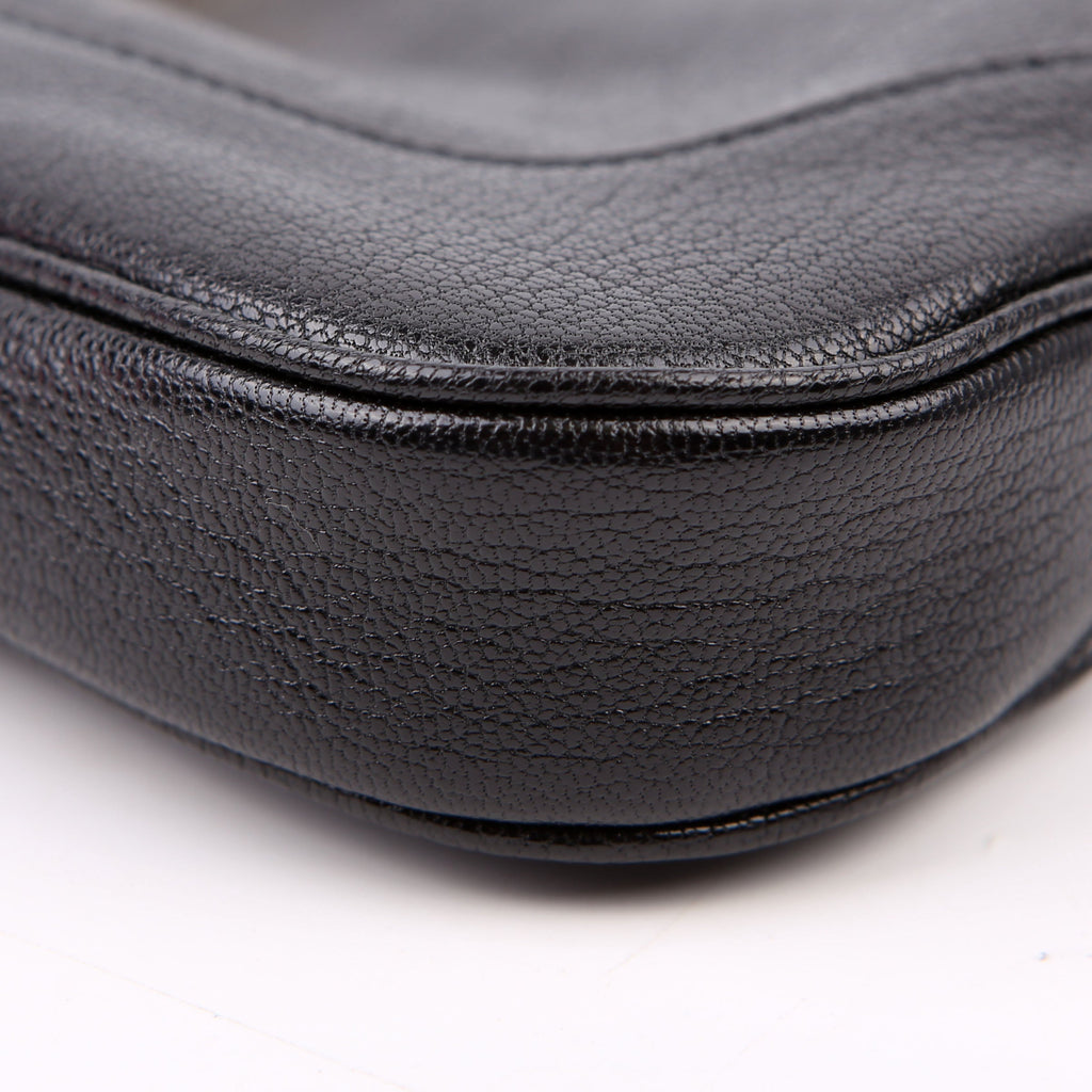 Gucci 863137 Jackie Slim Shoulder Small Leather Black