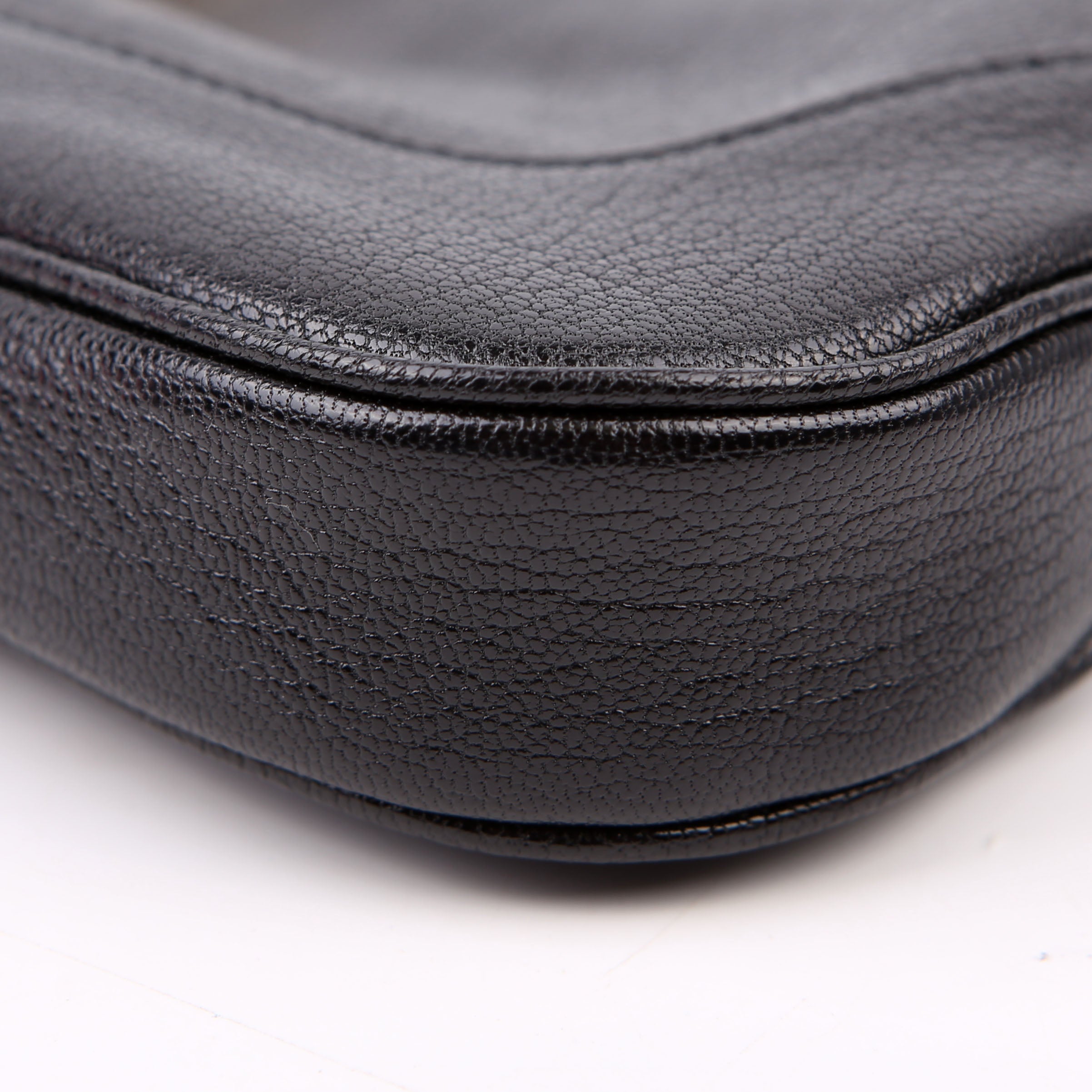 Gucci 863137 Jackie Slim Shoulder Small Leather Black