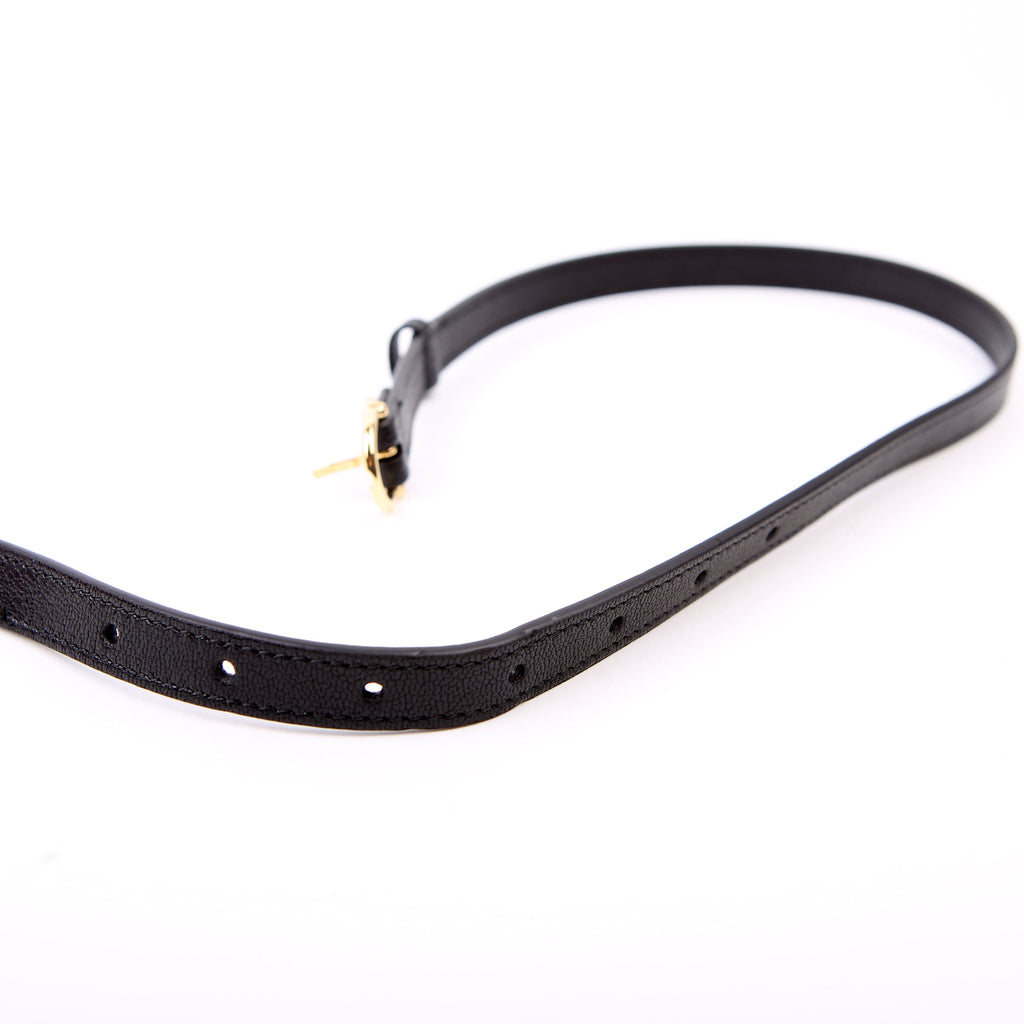 Gucci 863137 Jackie Slim Shoulder Small Leather Black